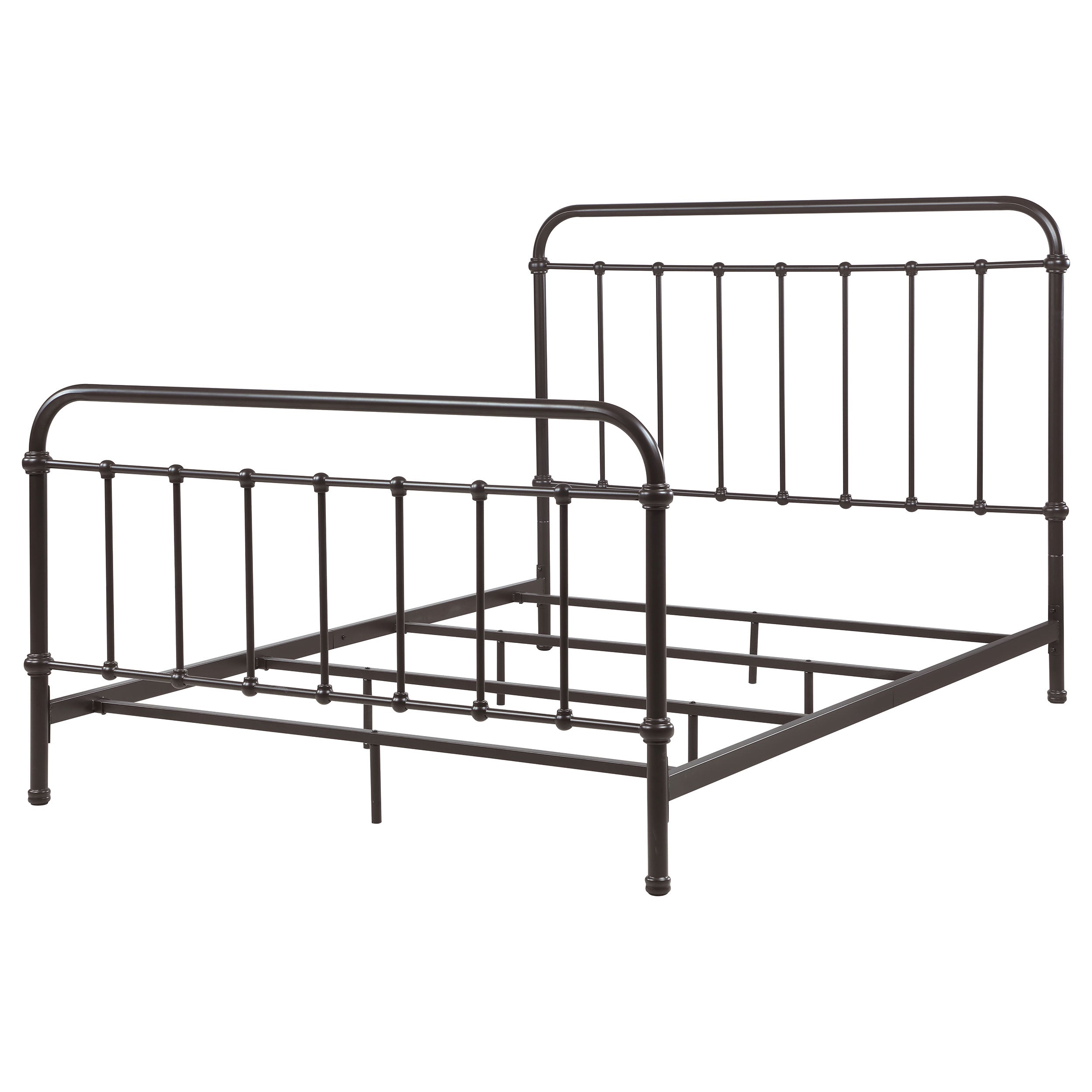 Livingston Metal Queen Open Frame Bed Dark Bronze-CoasterEssence