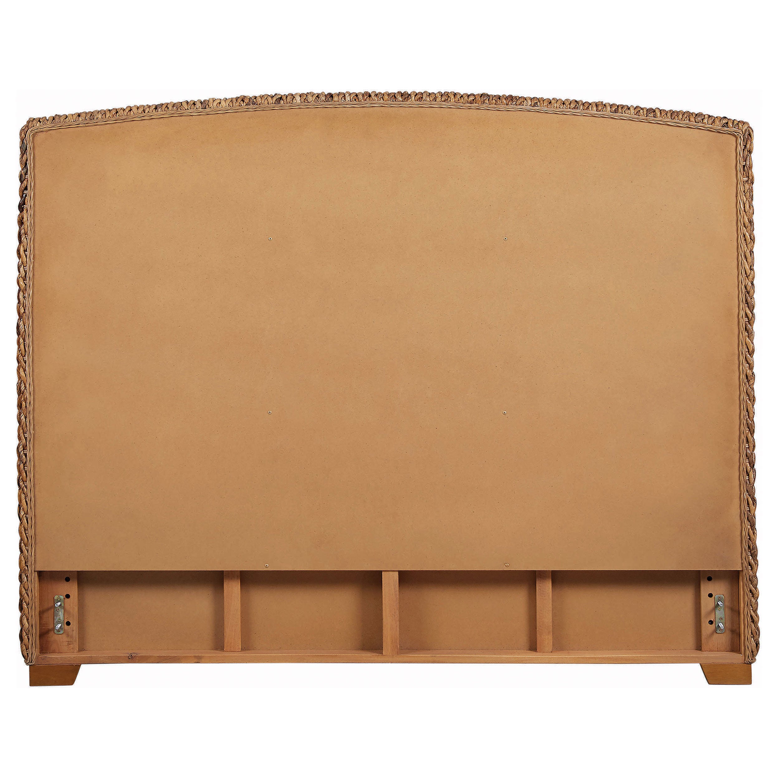 Laughton Woven Banana Leaf Queen Panel Headboard Amber-CoasterEssence