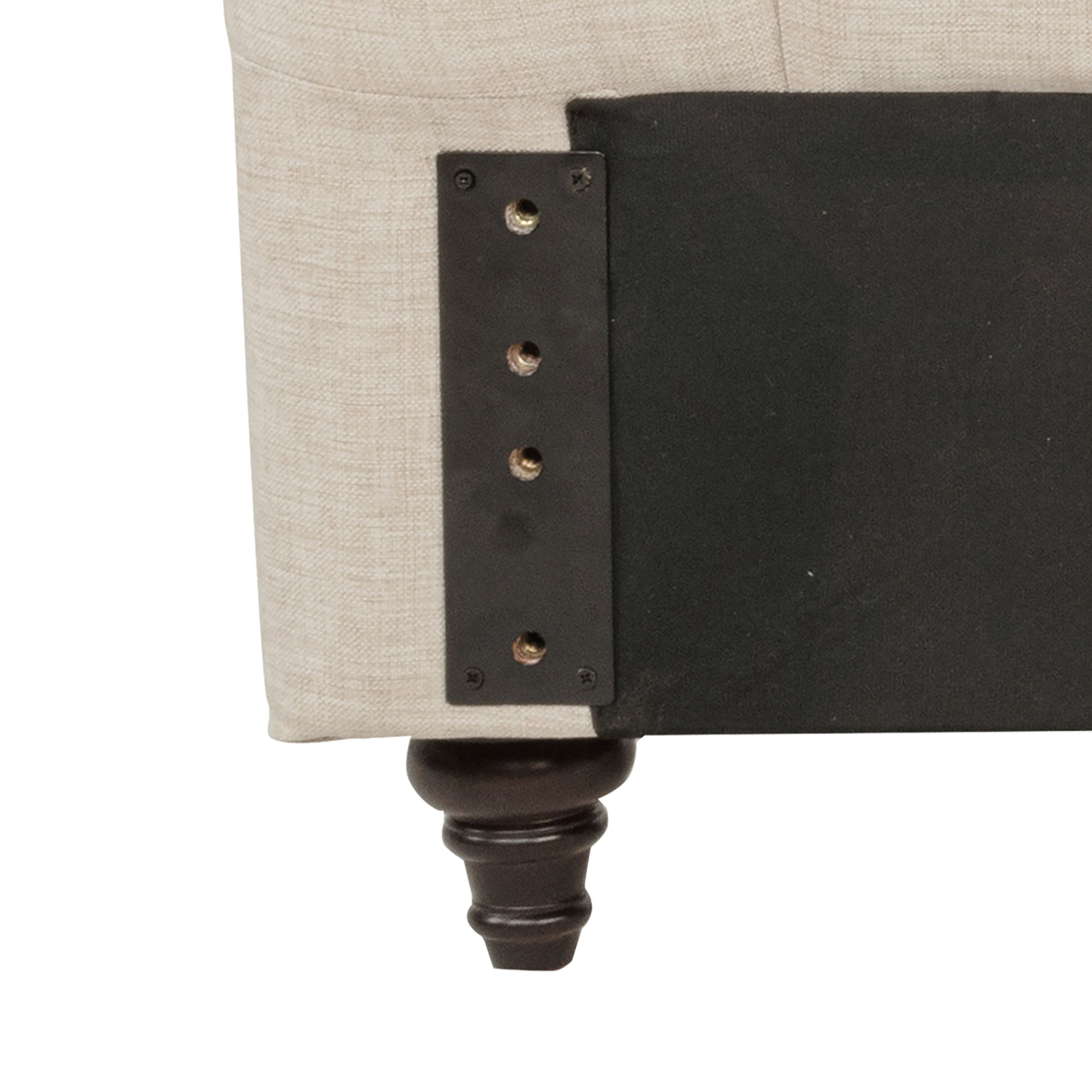 Devon 57-inch Upholstered Queen Headboard Beige-CoasterEssence