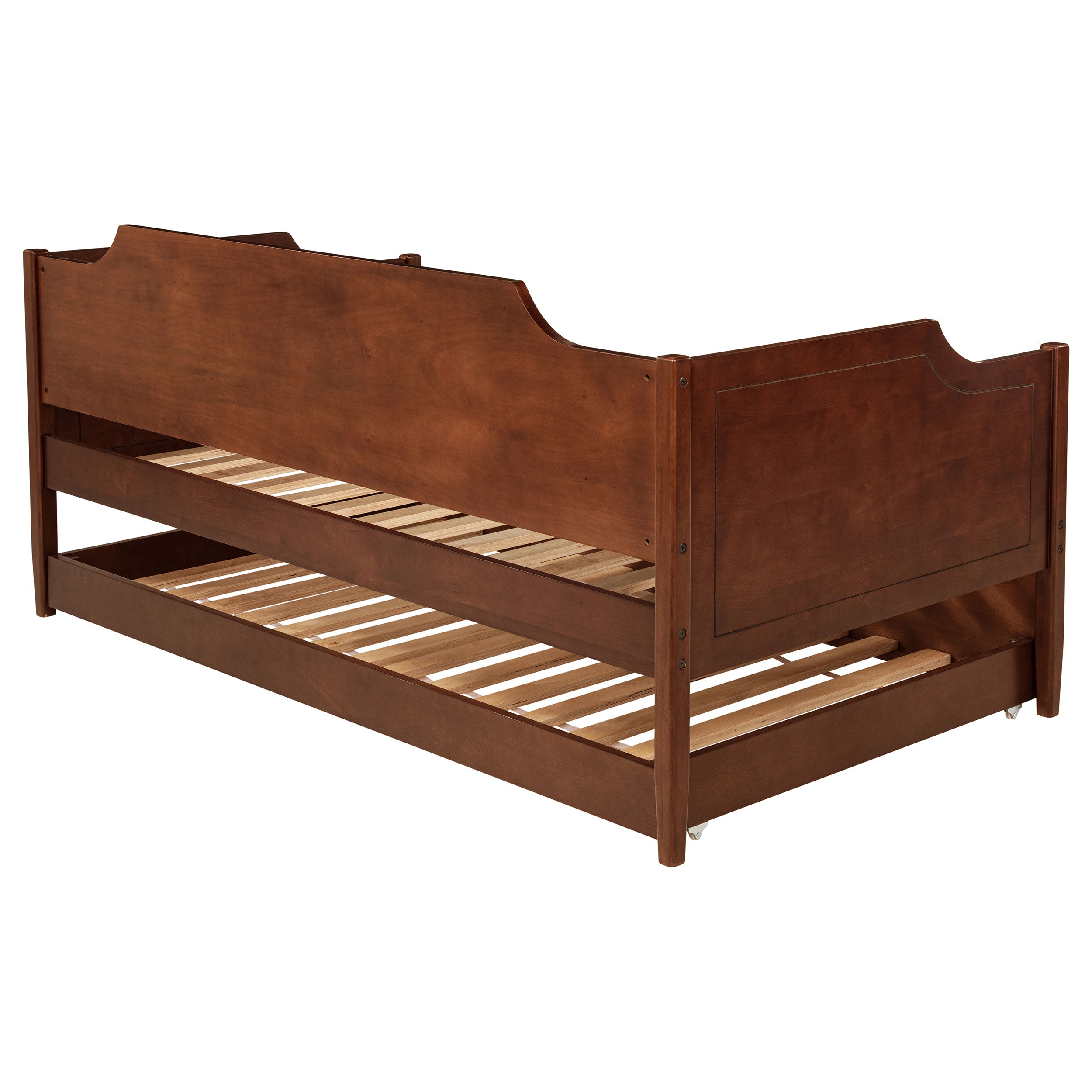 Redding Wood Twin Daybed With Trundle Cherry-