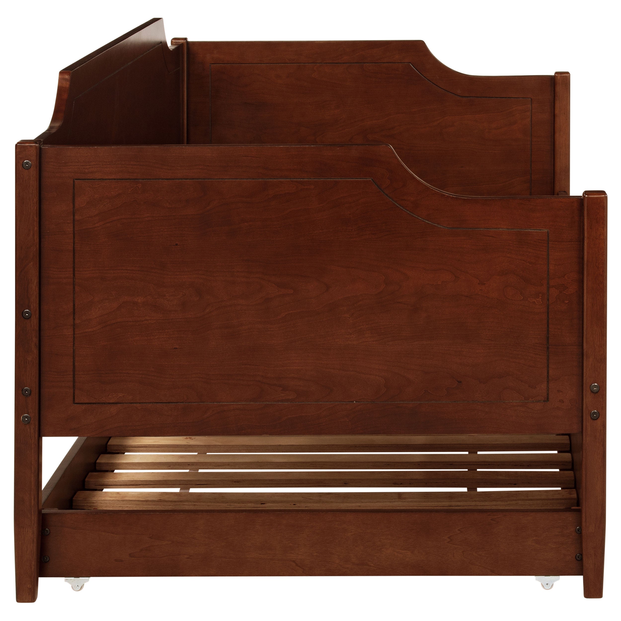 Redding Wood Twin Daybed With Trundle Cherry-