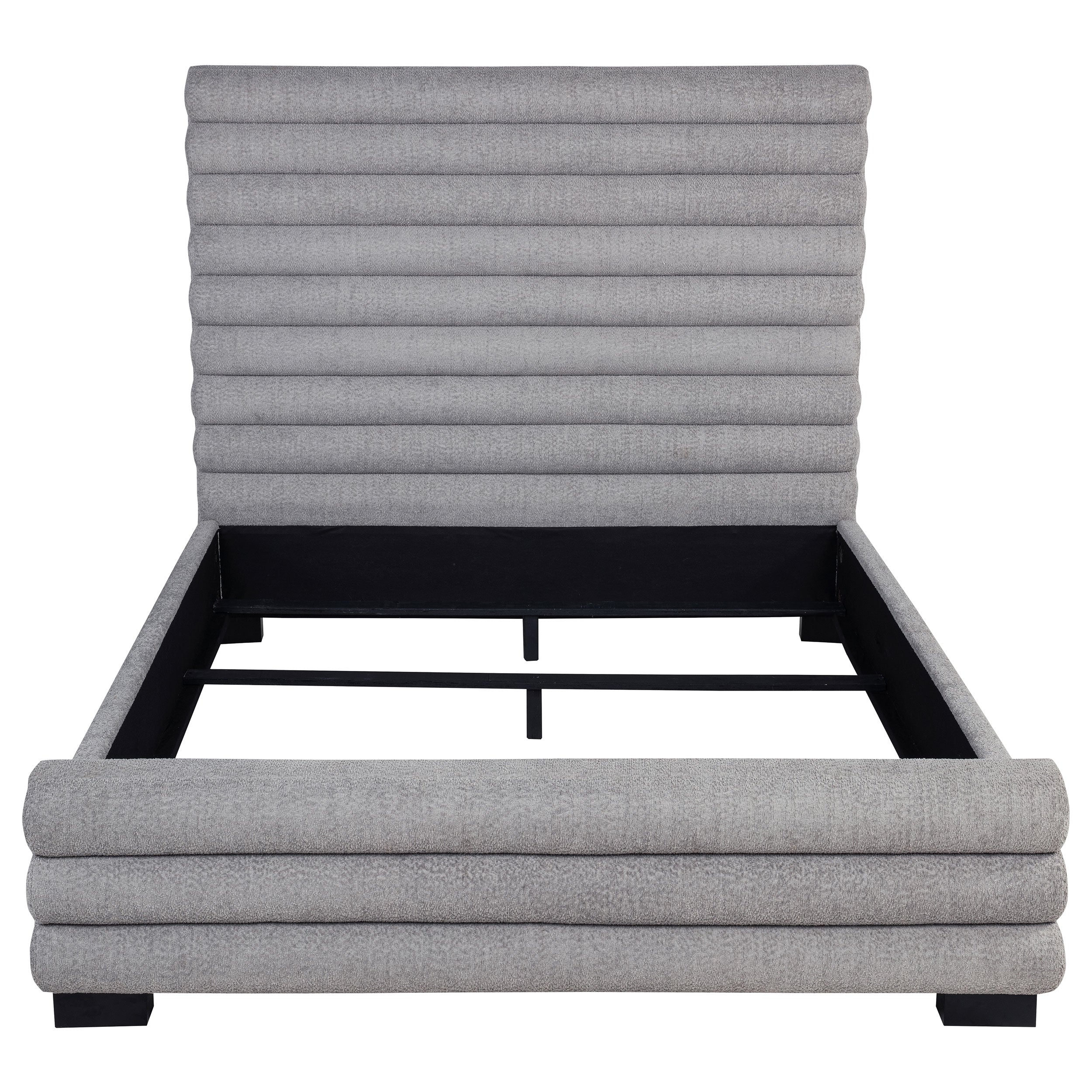 Patricia 58-inch Boucle Upholstered Queen Bed Grey-