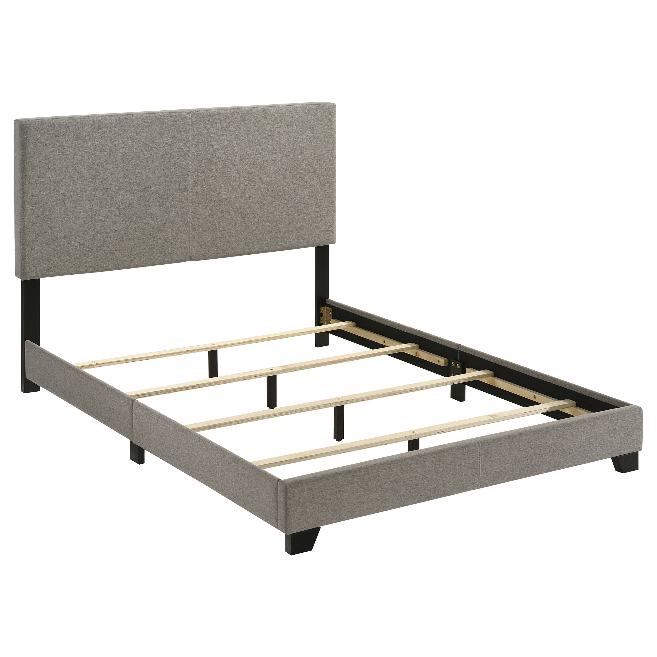 Dorian Fabric Upholstered Full Panel Bed Taupe-