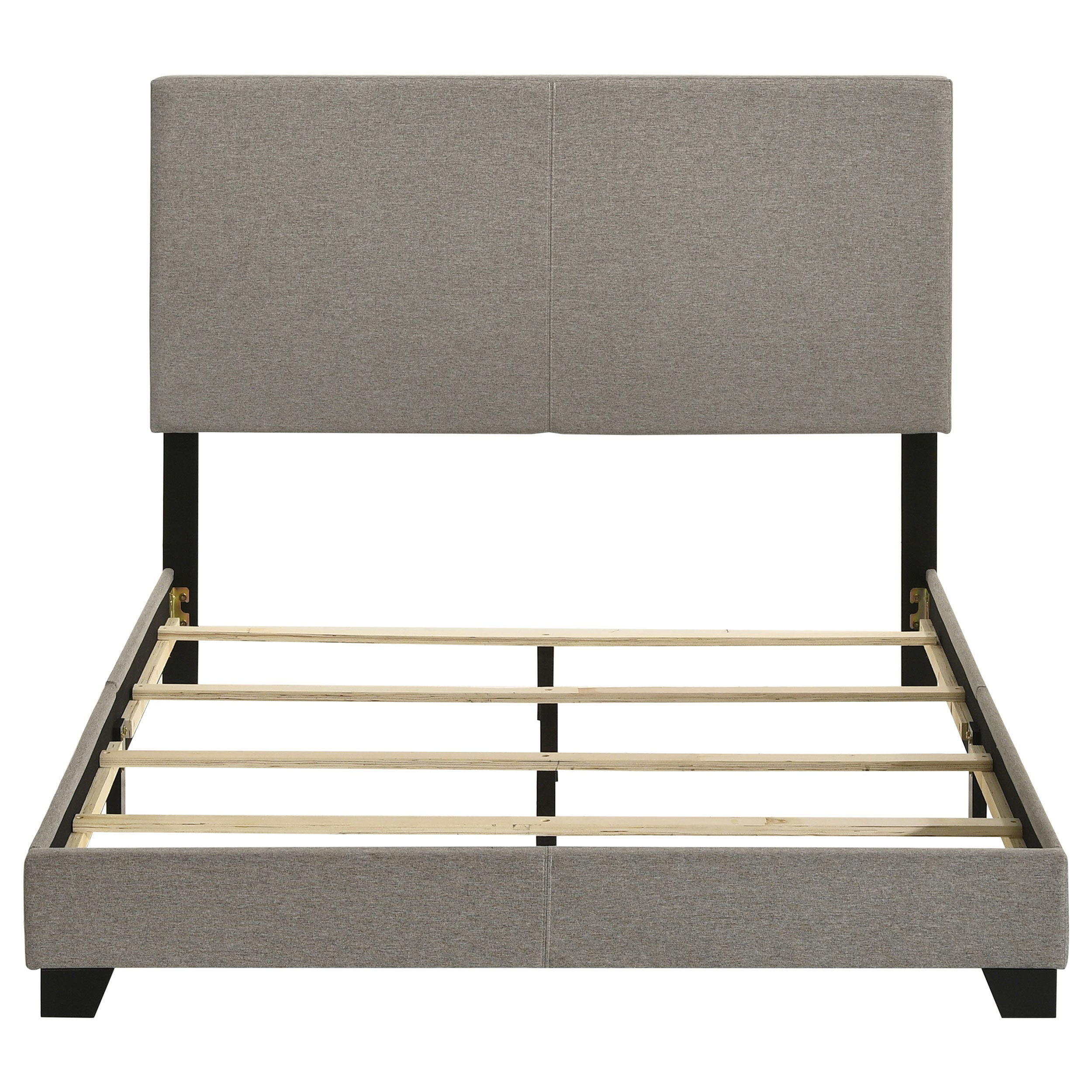 Dorian Fabric Upholstered Full Panel Bed Taupe-