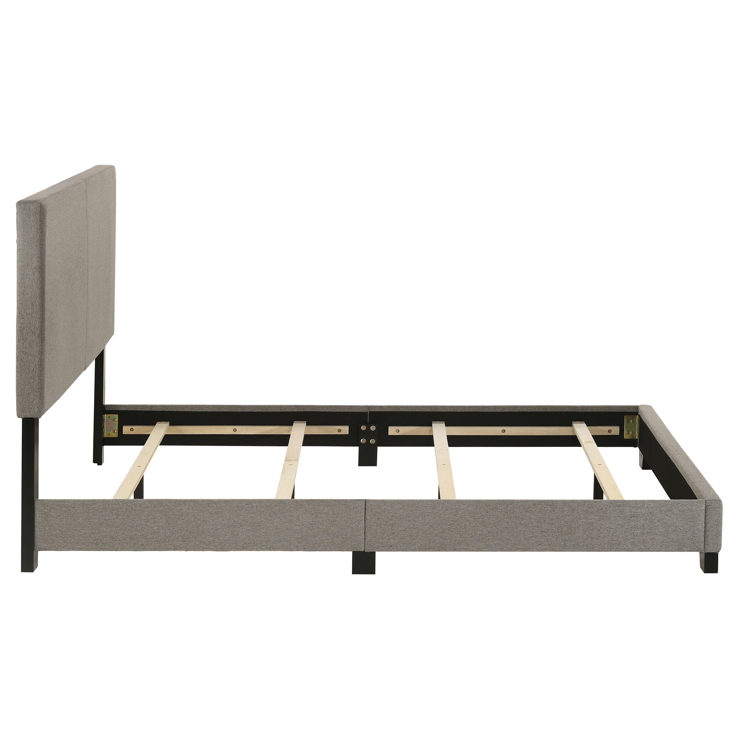 Dorian Fabric Upholstered Full Panel Bed Taupe-