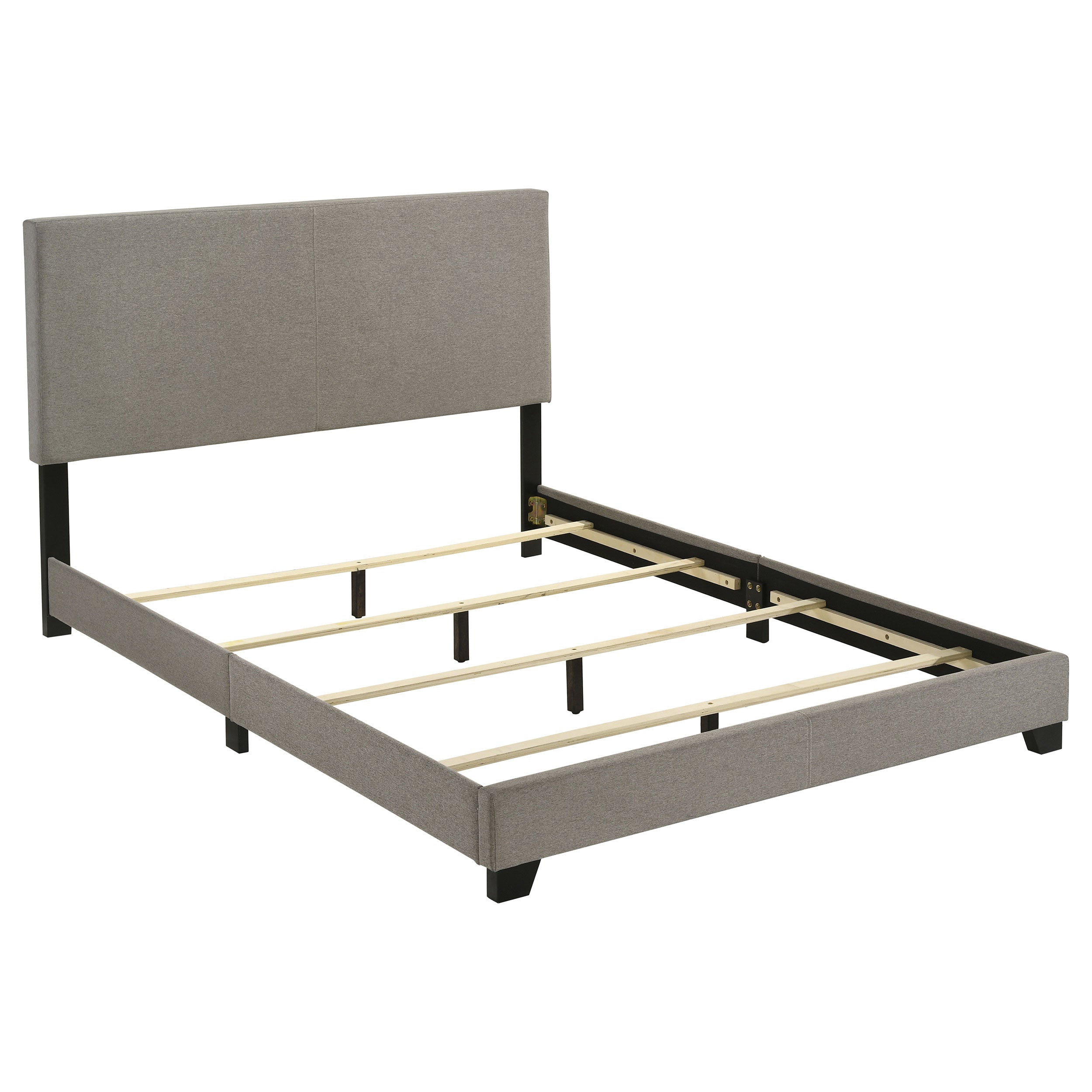Dorian Fabric Upholstered Queen Panel Bed Taupe-
