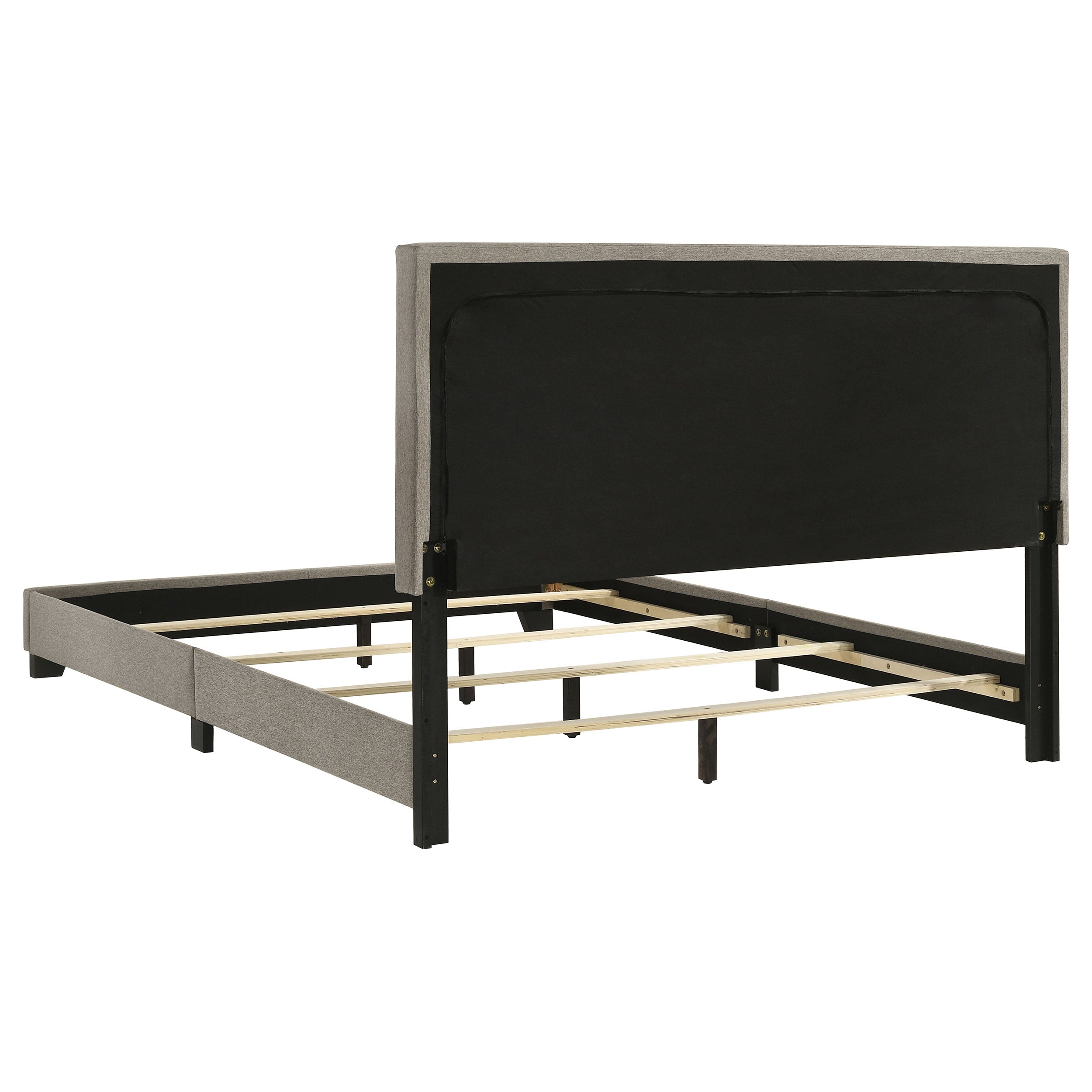 Dorian Fabric Upholstered Queen Panel Bed Taupe-