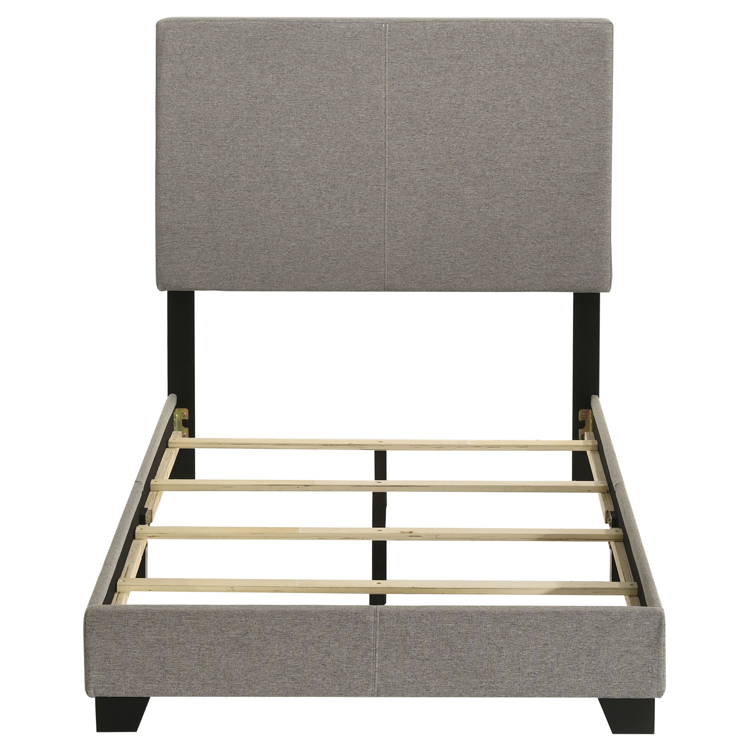 Dorian Fabric Upholstered Twin Panel Bed Taupe-