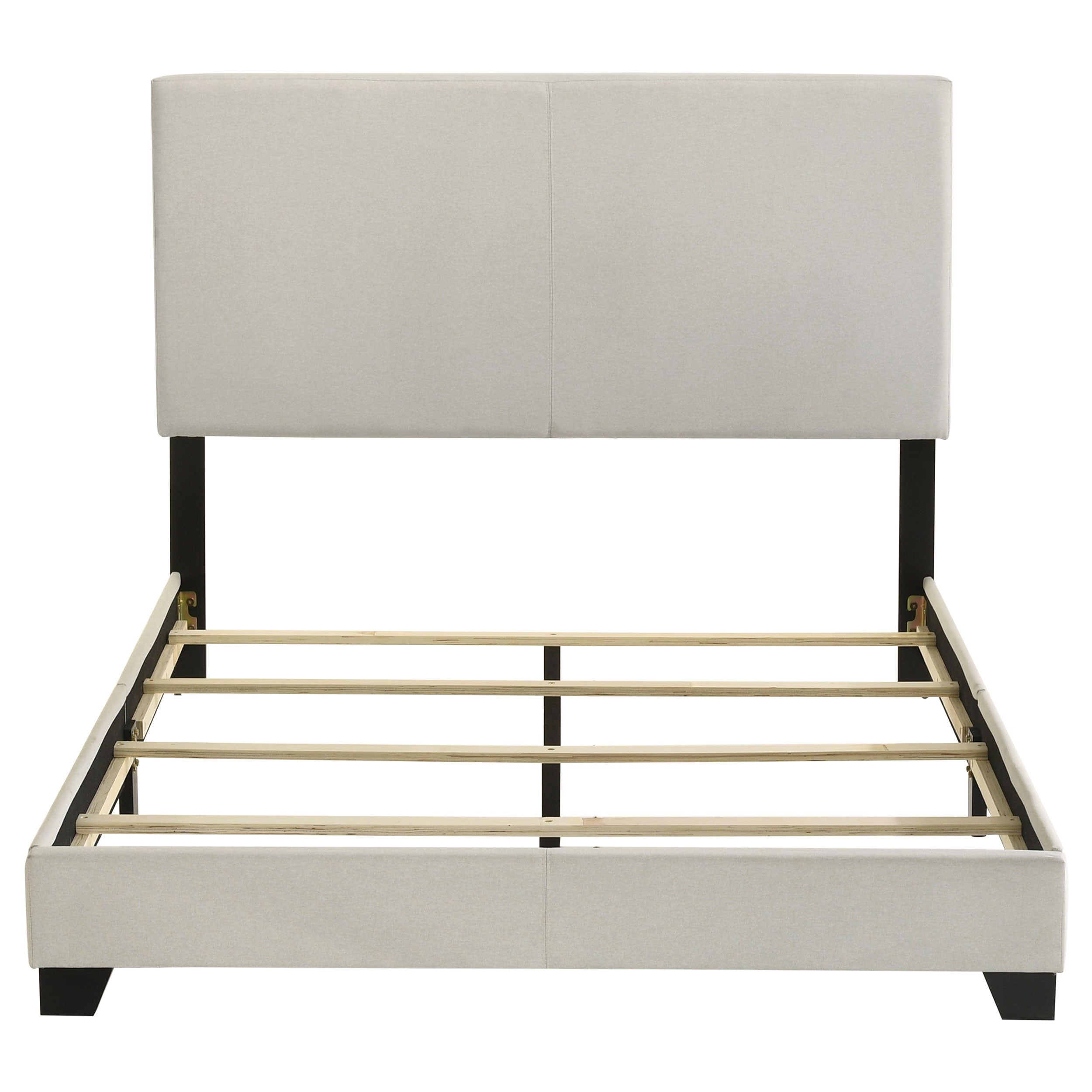 Dorian Fabric Upholstered Full Panel Bed Cream-