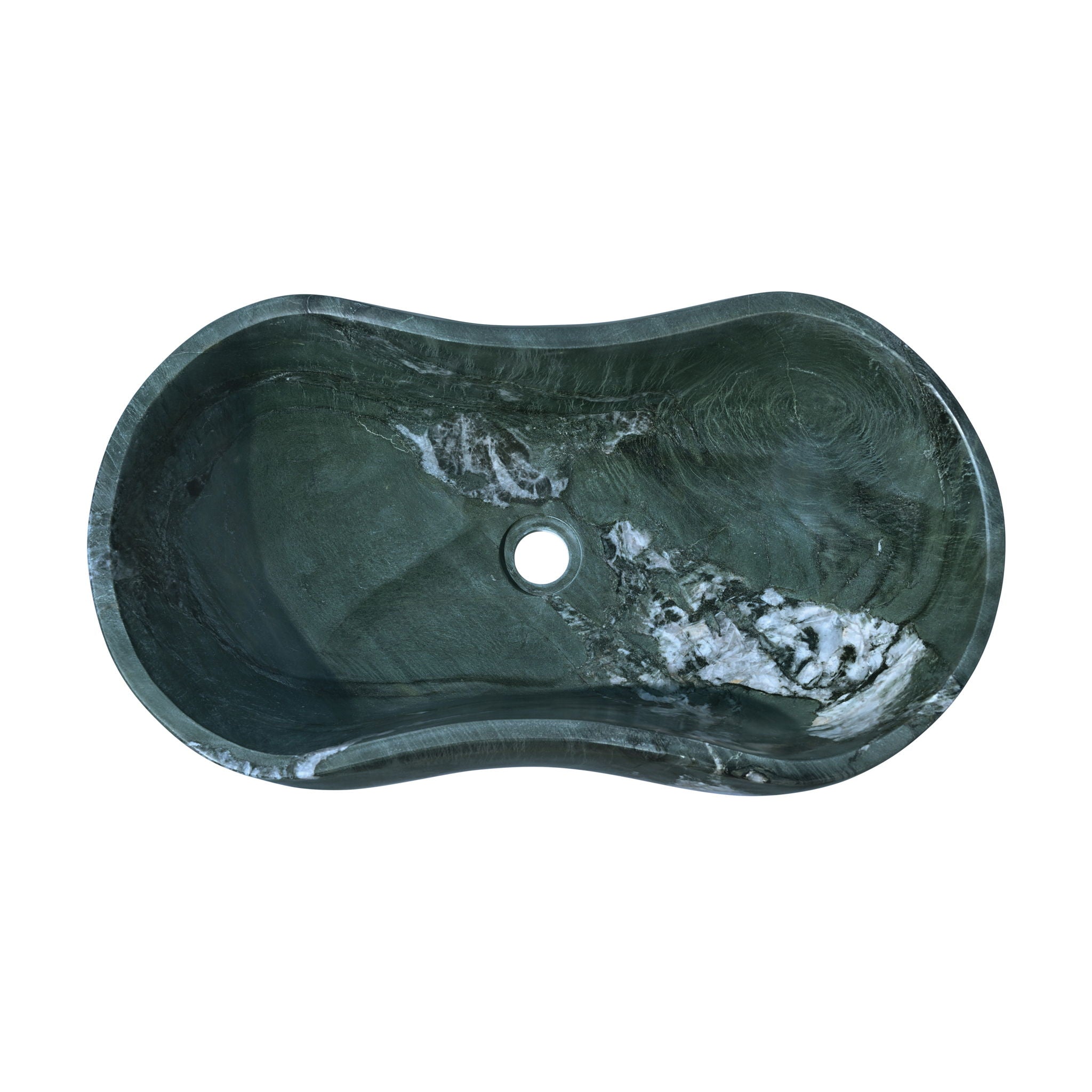 Bathroom Vessel Sink With Wavy Design