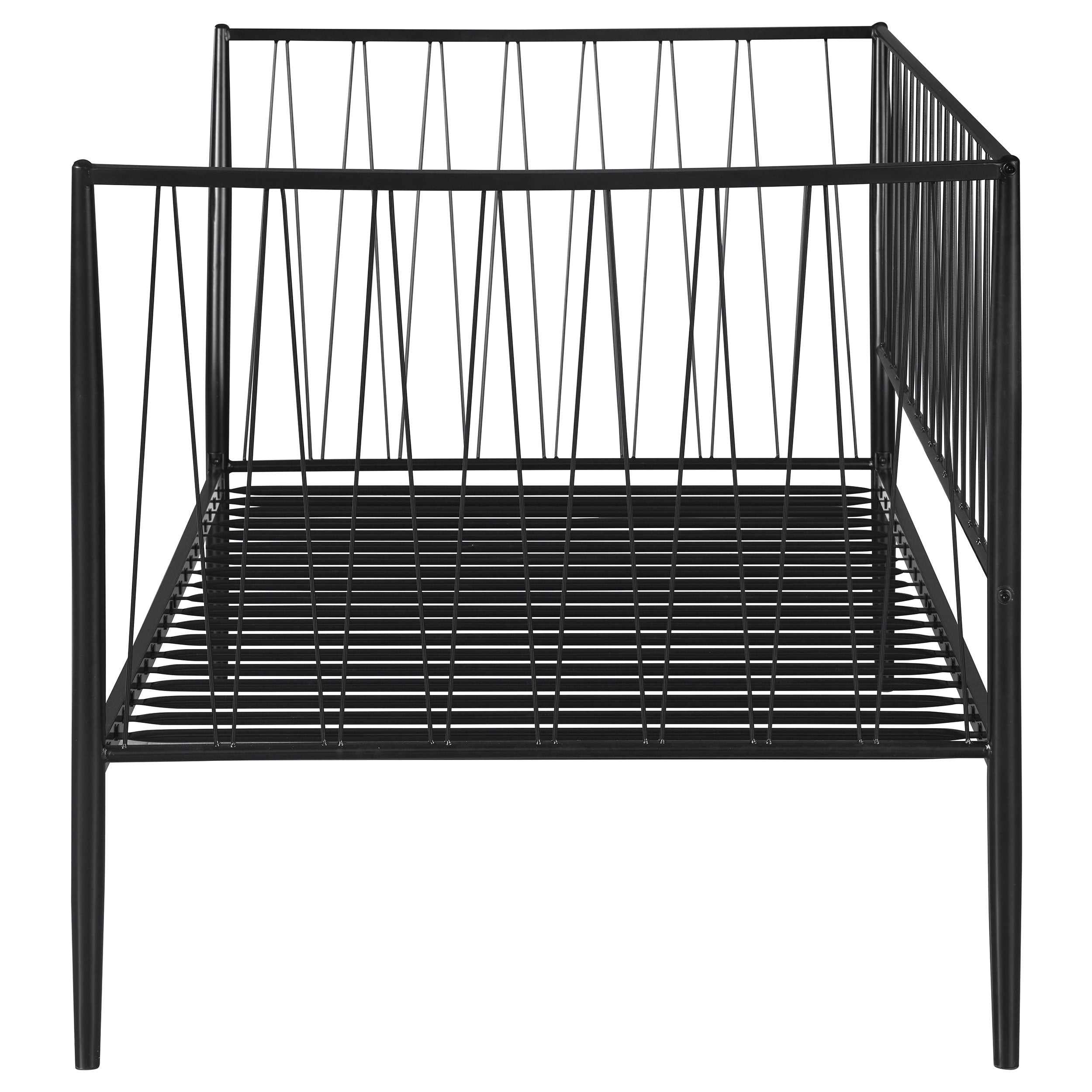 Richland Metal Twin Daybed Bed Frame Matte Black-