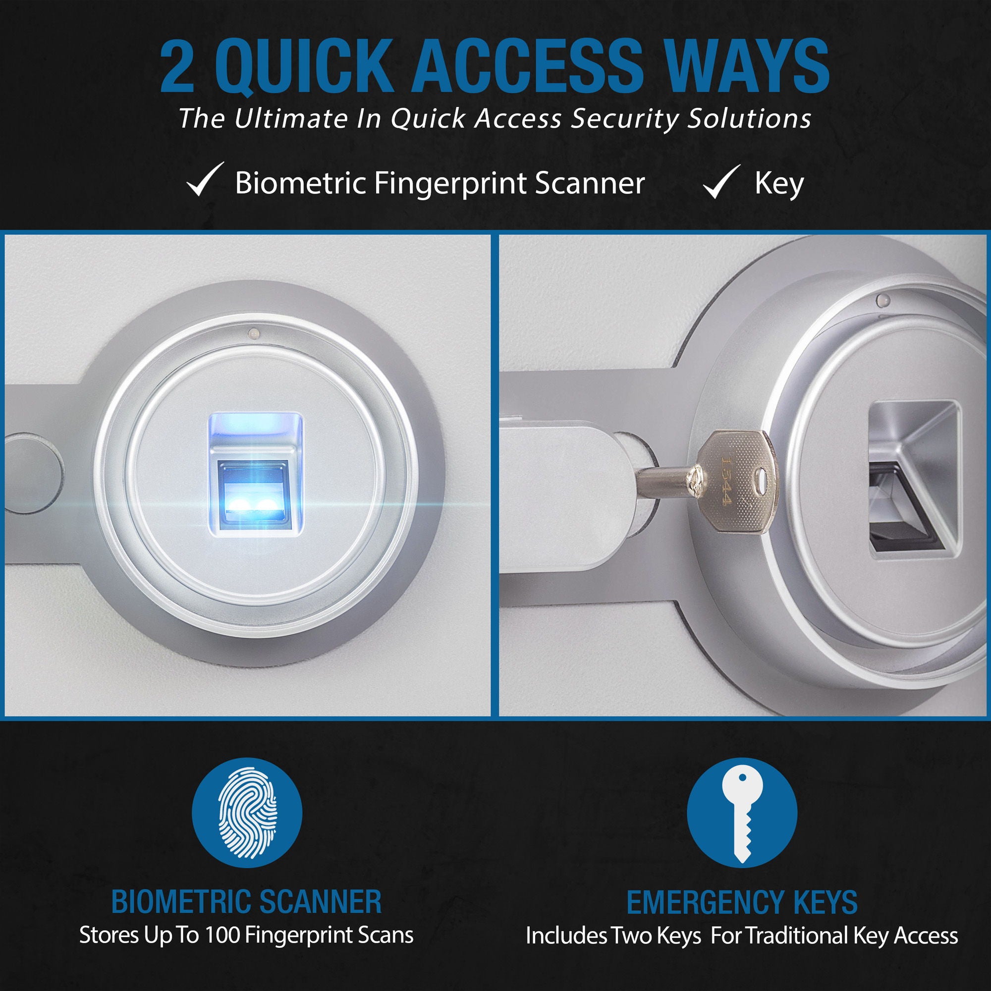 Biometric Fireproof Protection Safe - Best Buy Furniture