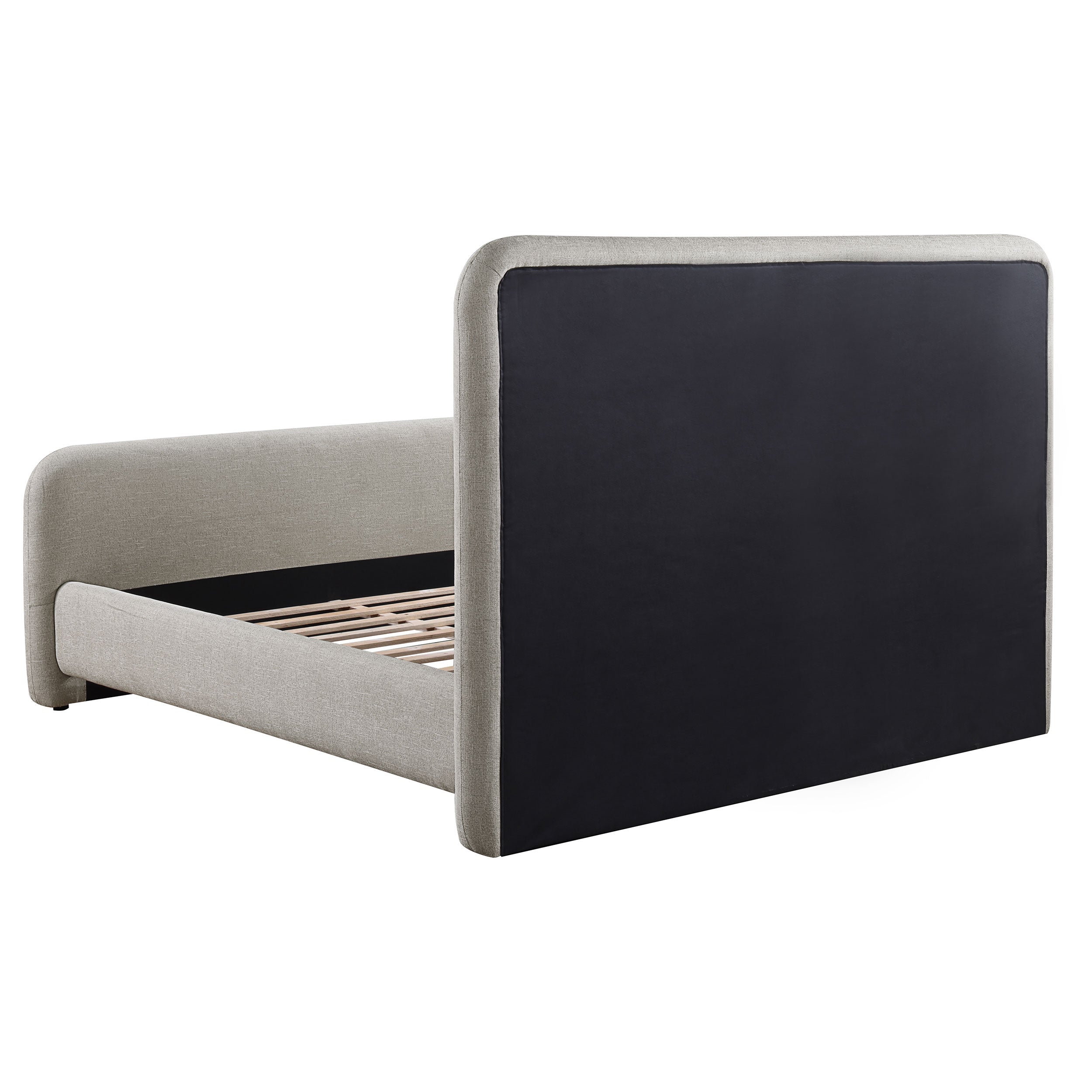 Wren Upholstered Eastern King Panel Bed Grey-