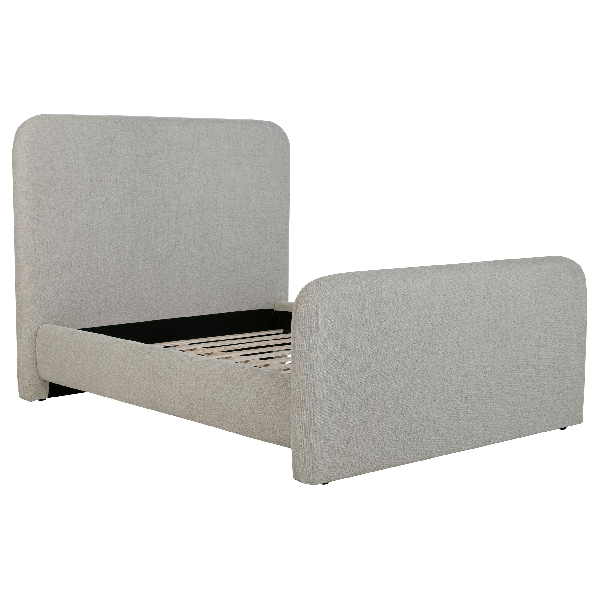 Wren Upholstered Queen Panel Bed Grey-
