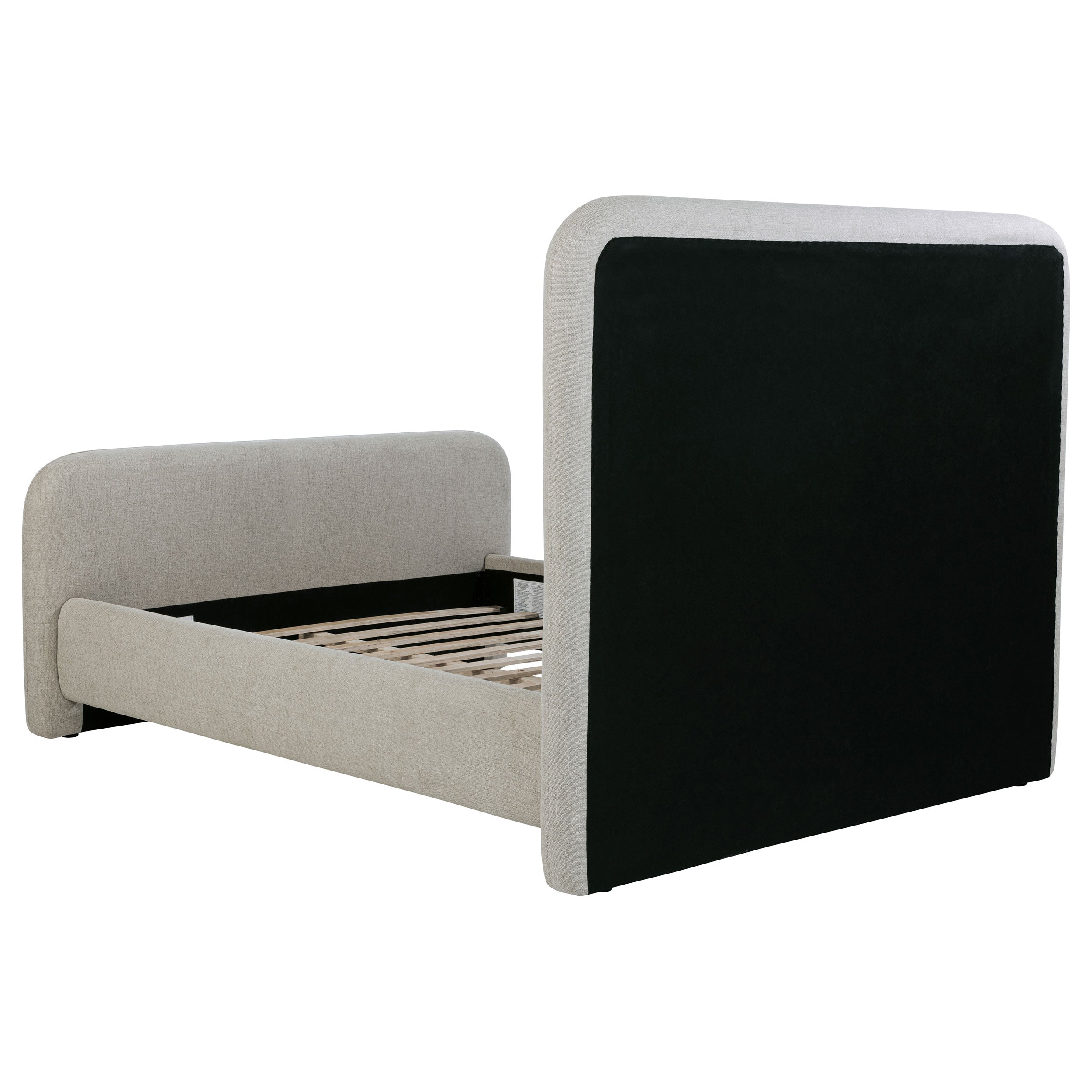 Wren Upholstered Queen Panel Bed Grey-