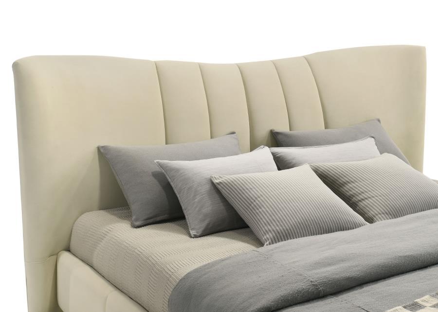 Evelyn - Upholstered Panel Platform Bed