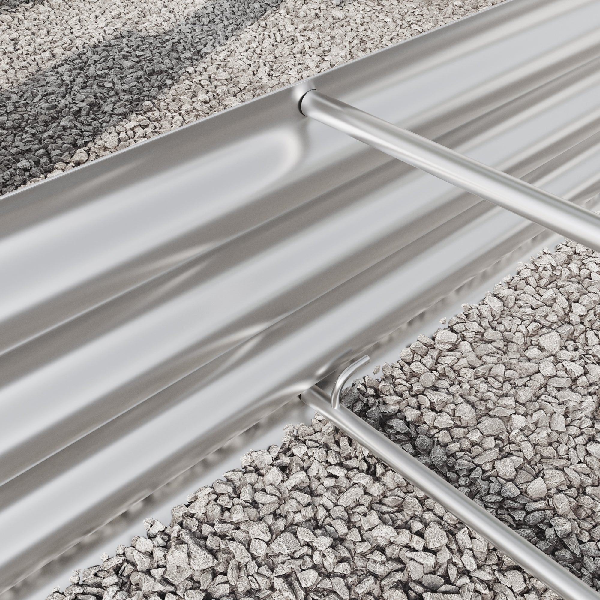 Raised Garden Bed Outdoor Oval Large Metal Planter Bed - Silver