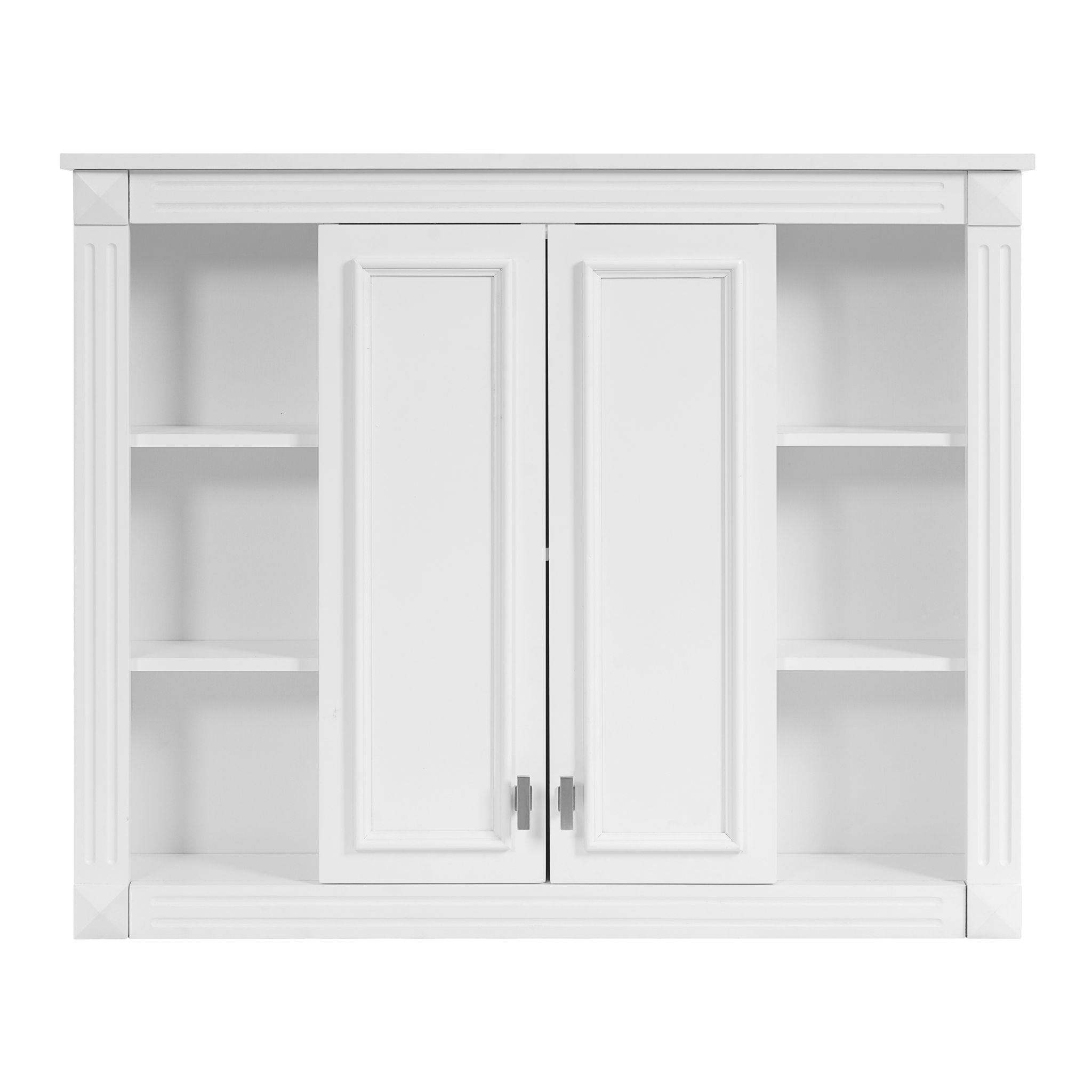 Wall-Mounted Medicine Cabinet With Adjustable Shelf, Soft-Closing Hinges - White