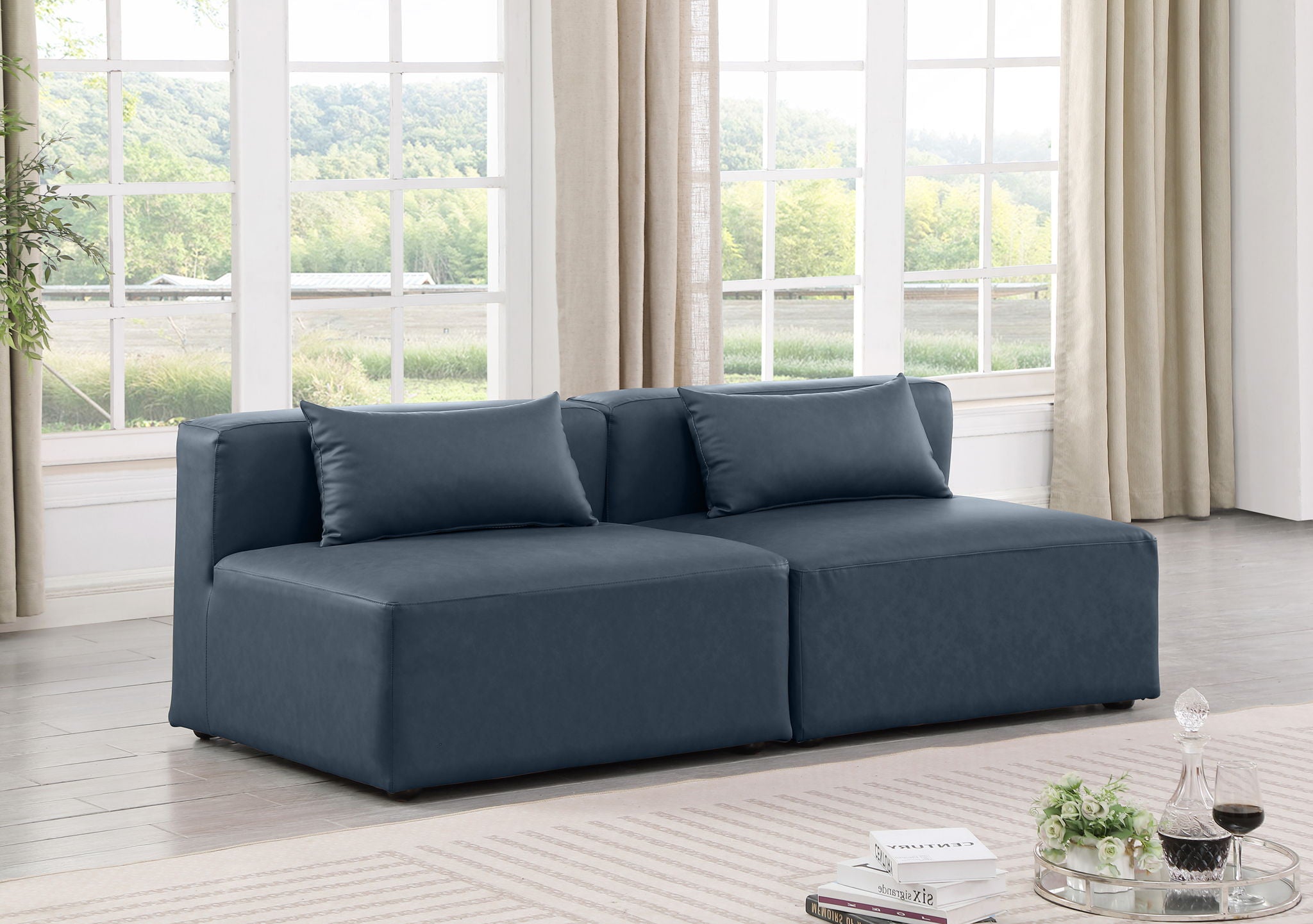 Cube - Modular 2 Seat Armless Sofa