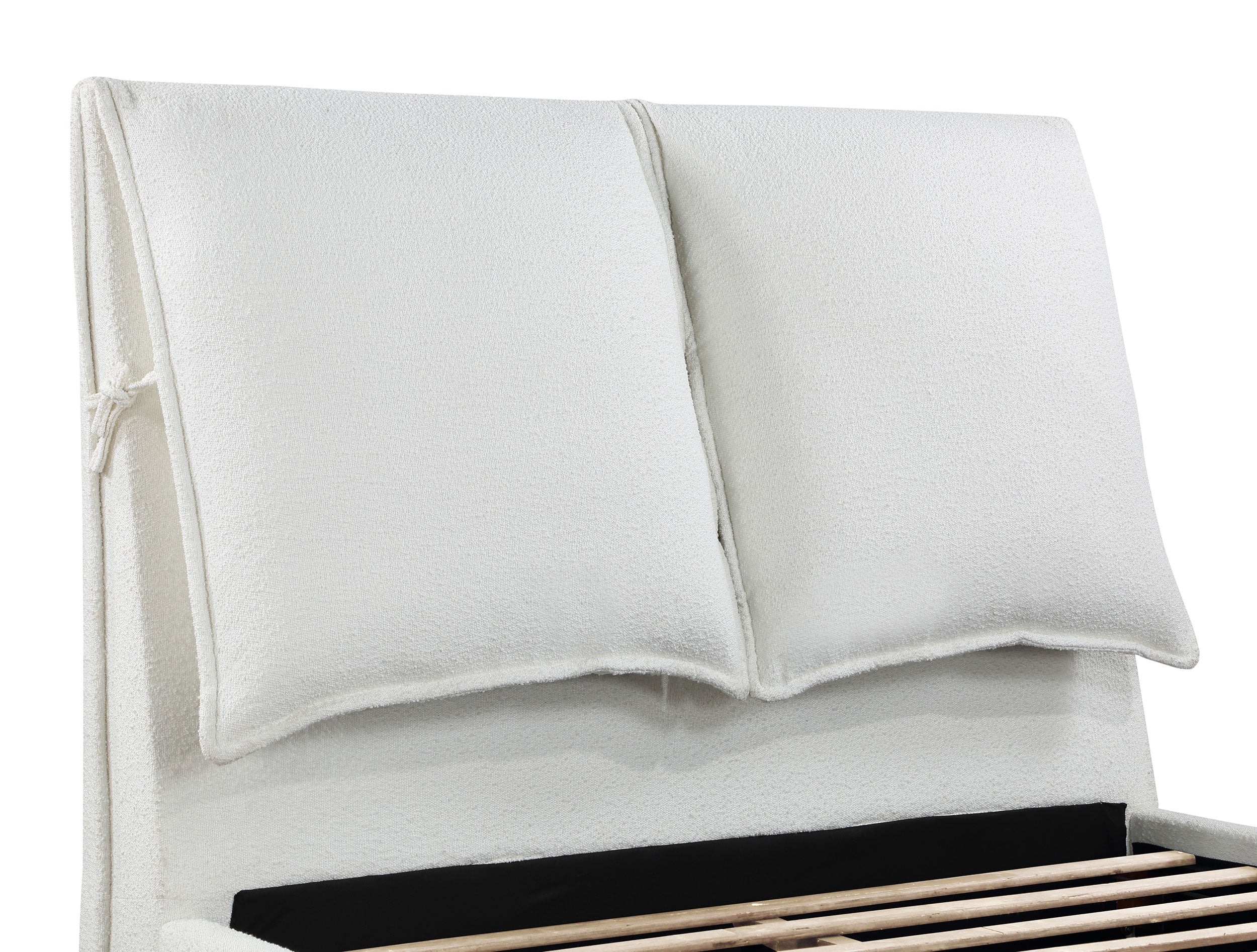 Gwendoline Upholstered Queen Panel Bed White-