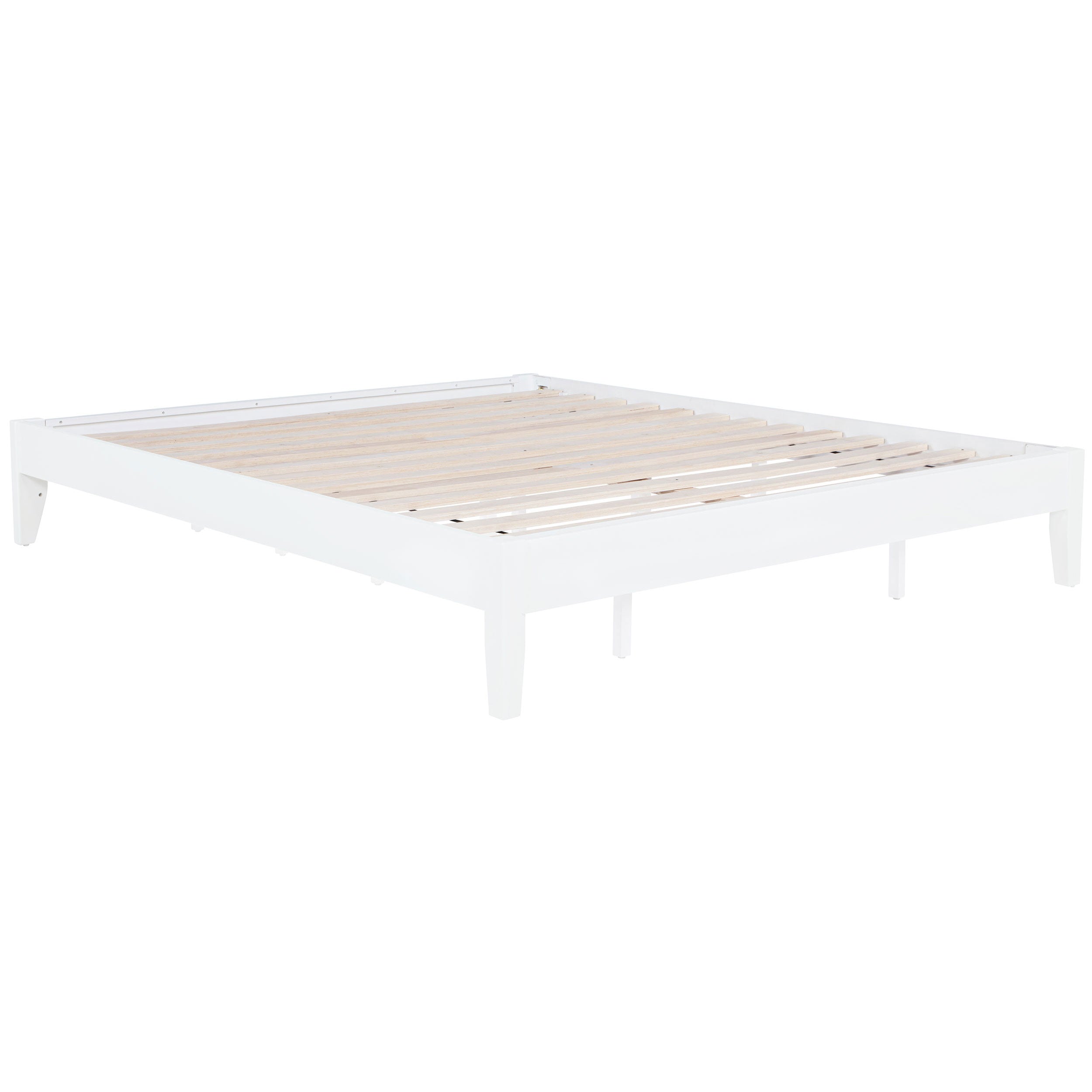 Hounslow Eastern King Universal Platform Bed White-CoasterEveryday