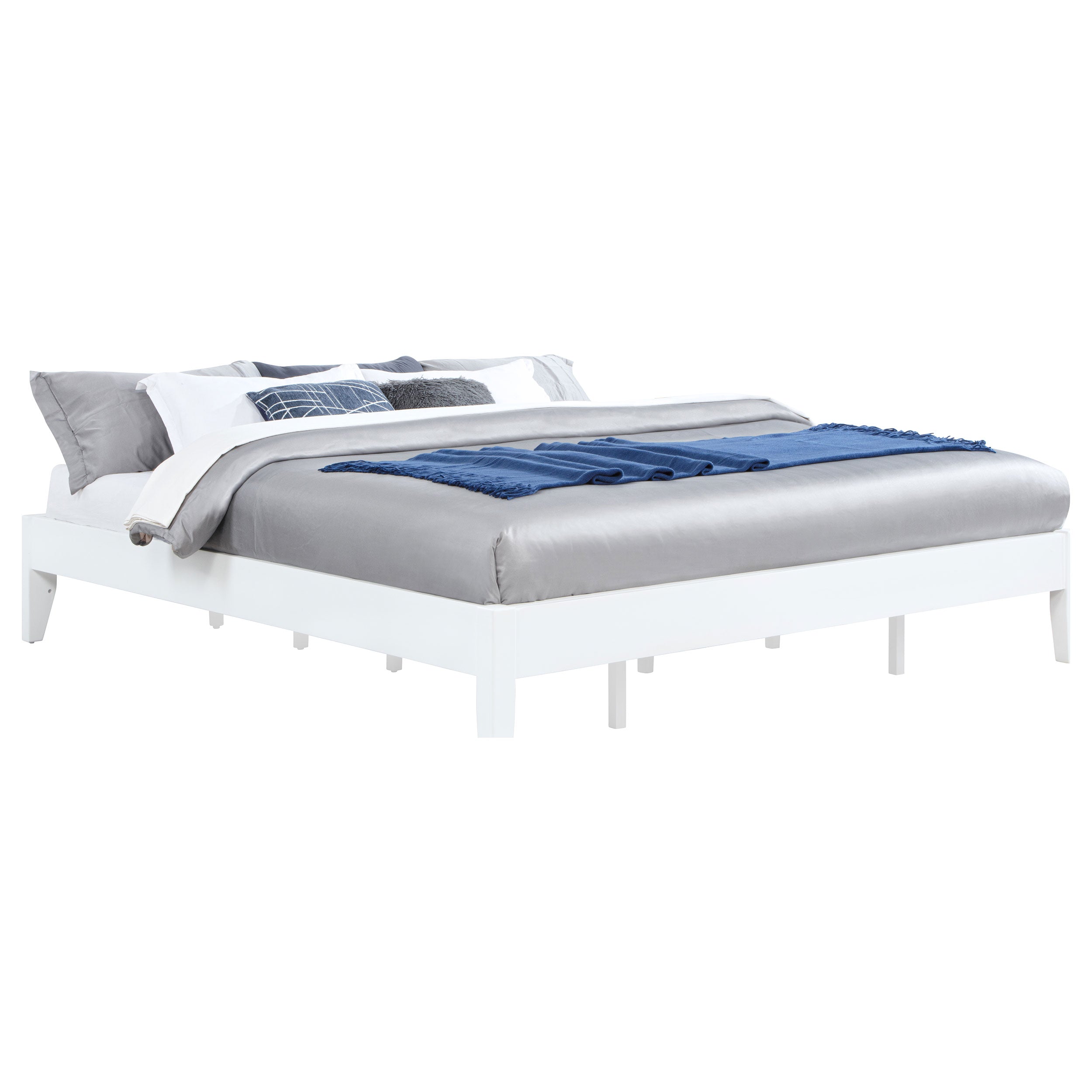 Hounslow Eastern King Universal Platform Bed White-CoasterEveryday