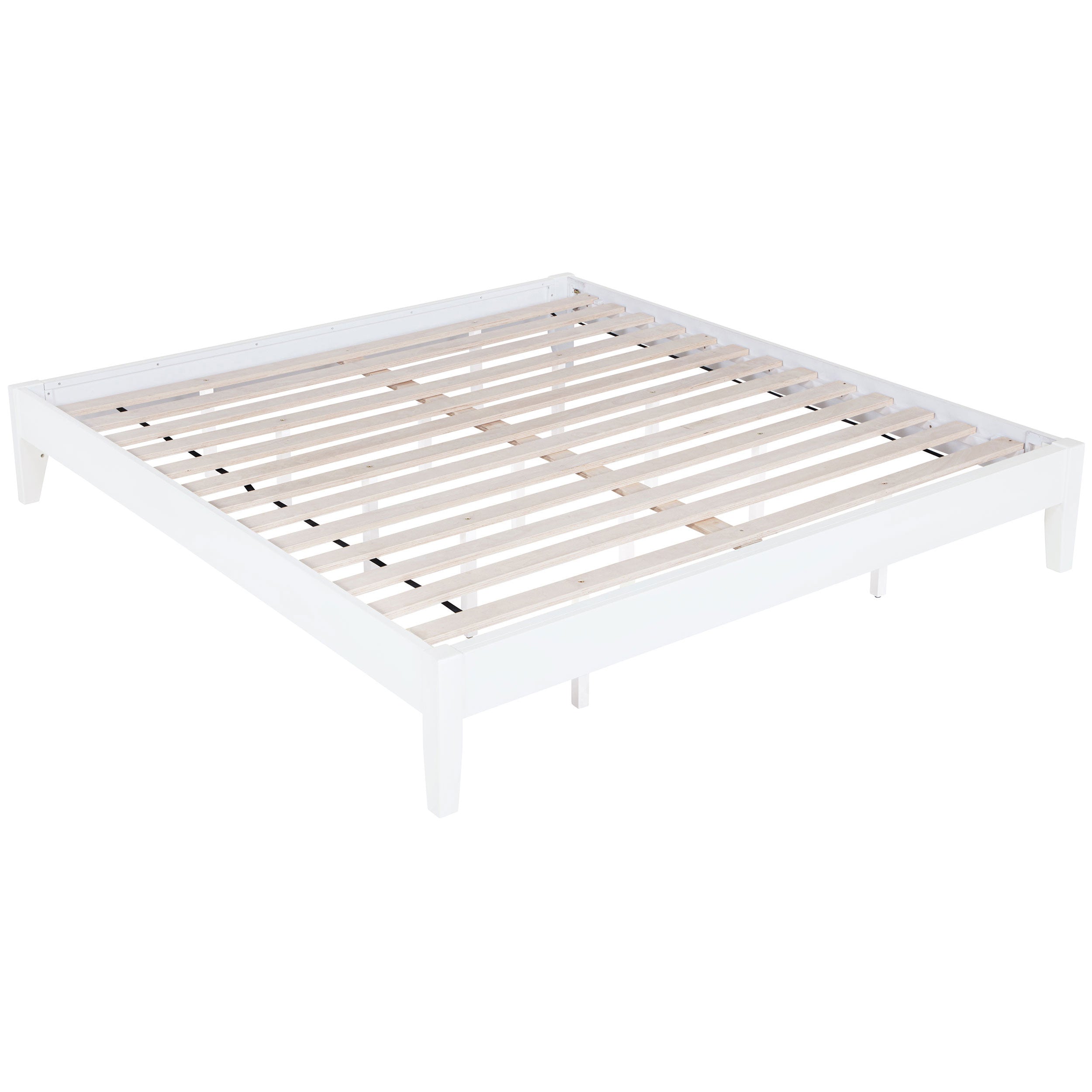 Hounslow California King Universal Platform Bed White-CoasterEveryday