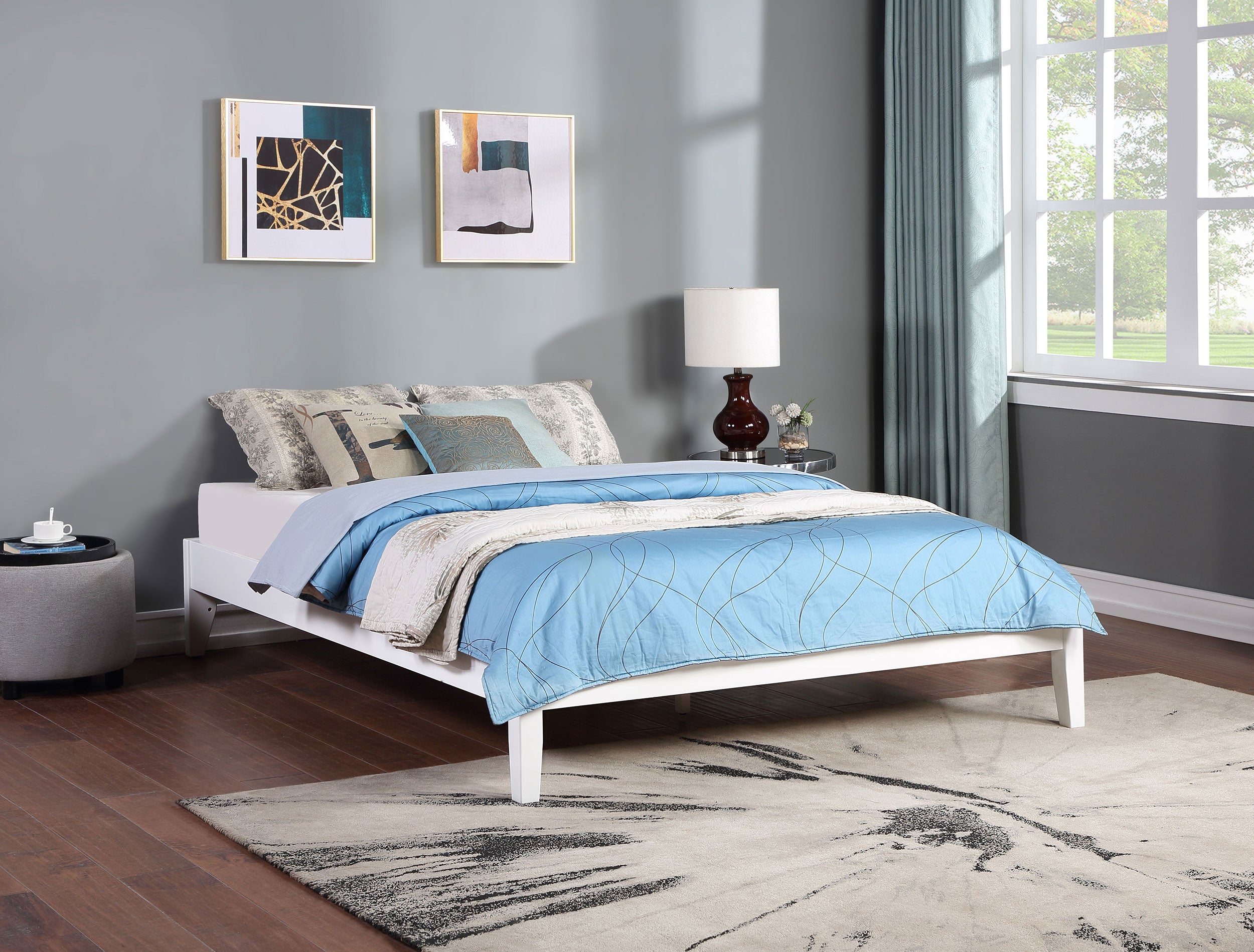 Hounslow Queen Universal Platform Bed White-CoasterEveryday