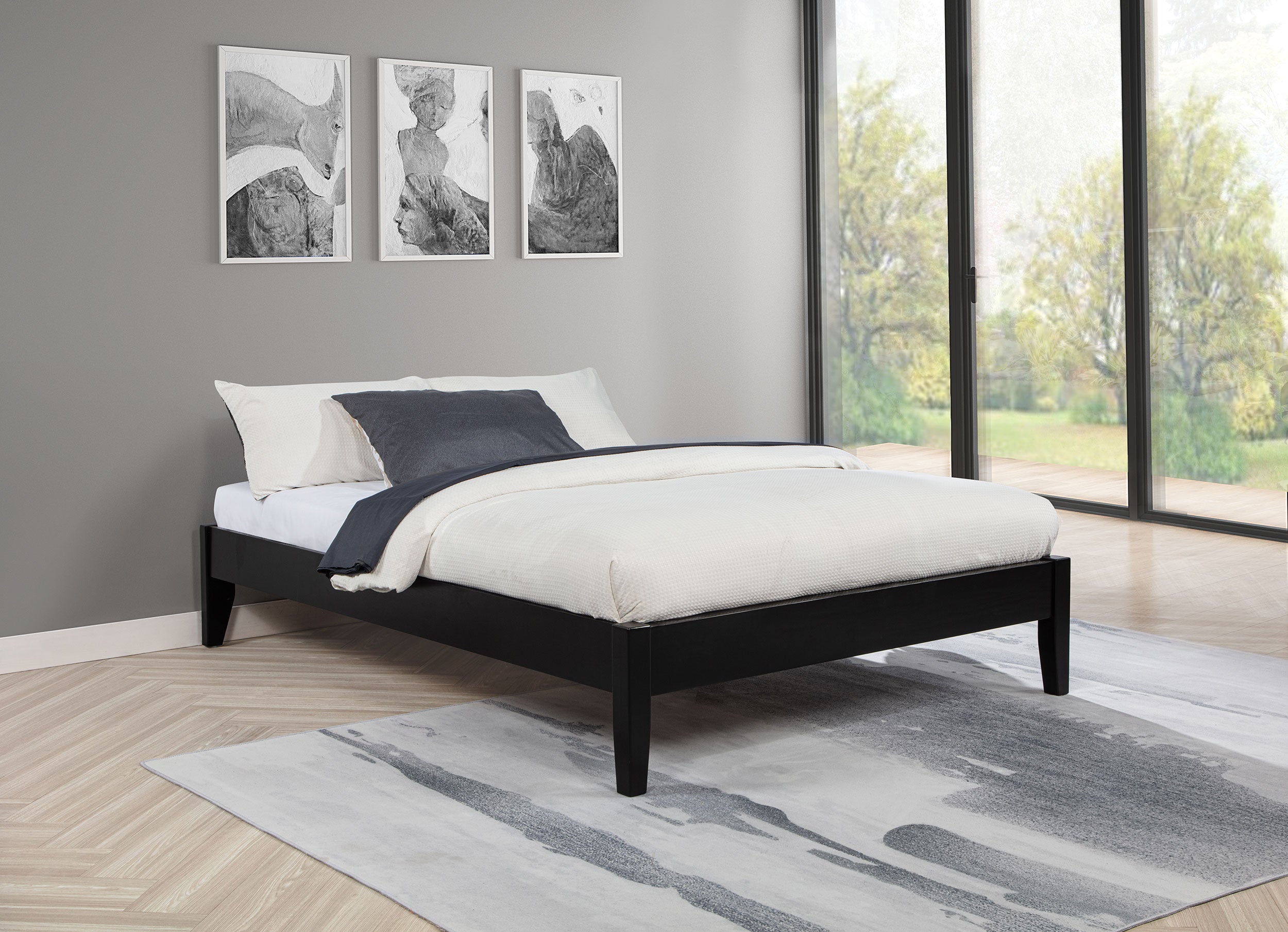 Hounslow Full Universal Platform Bed Black-CoasterEveryday