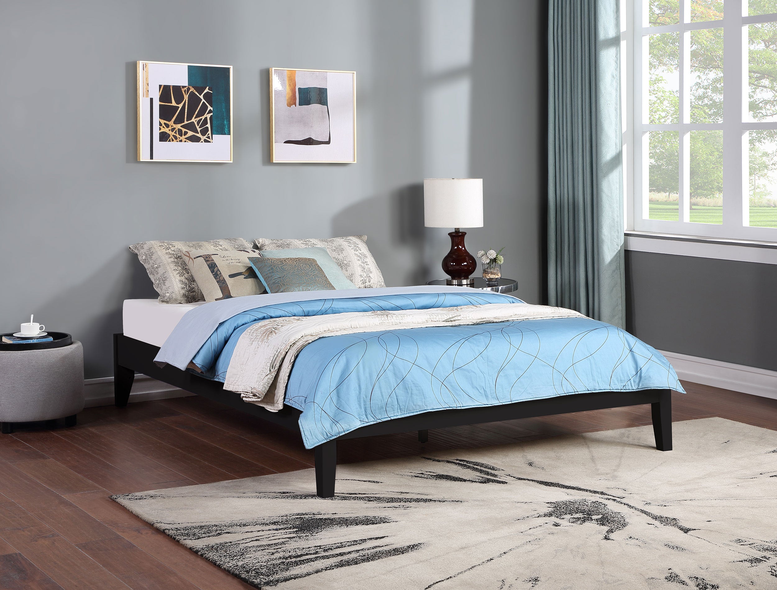 Hounslow Queen Universal Platform Bed Black-CoasterEveryday