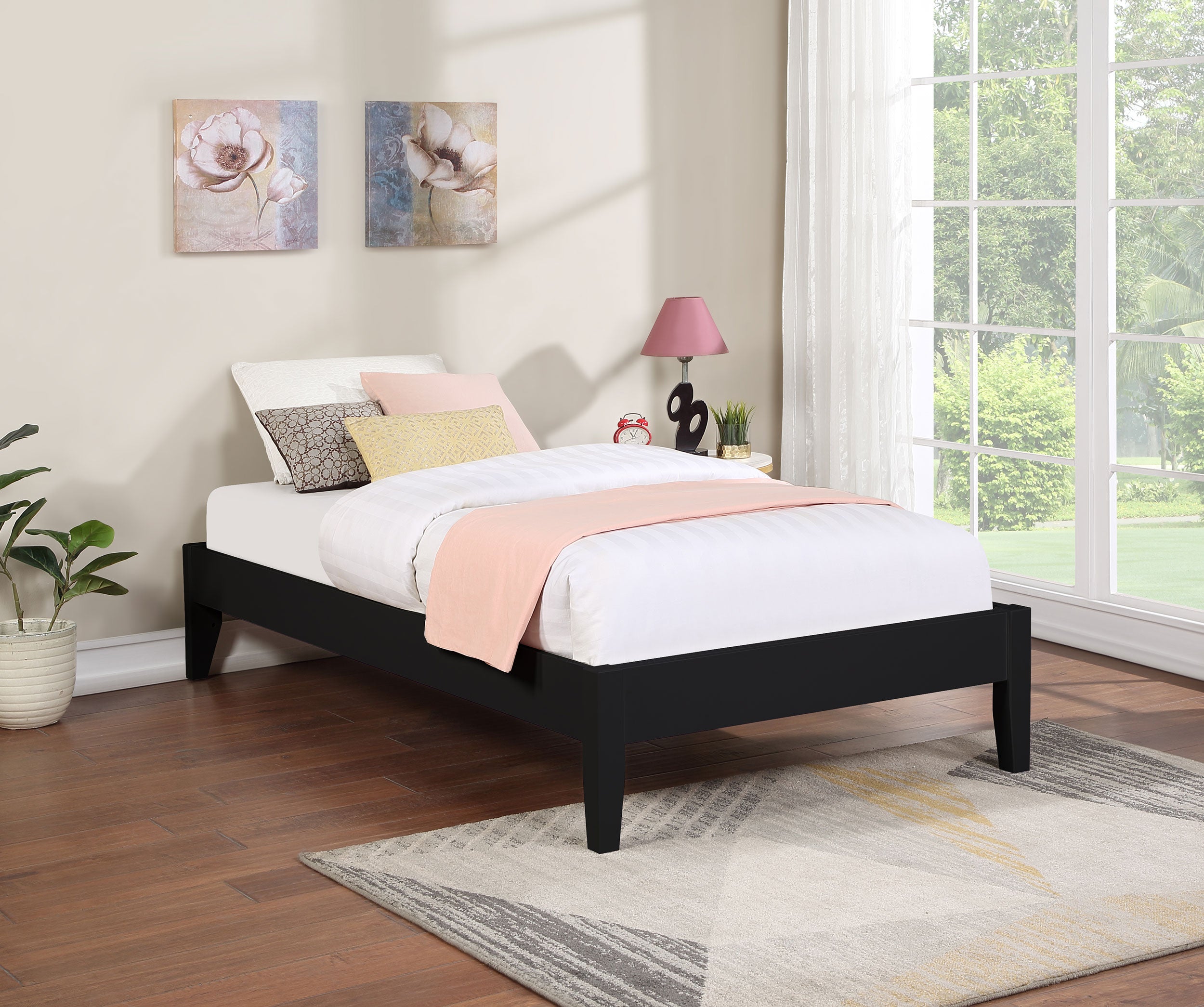 Hounslow Twin Universal Platform Bed Black-CoasterEveryday