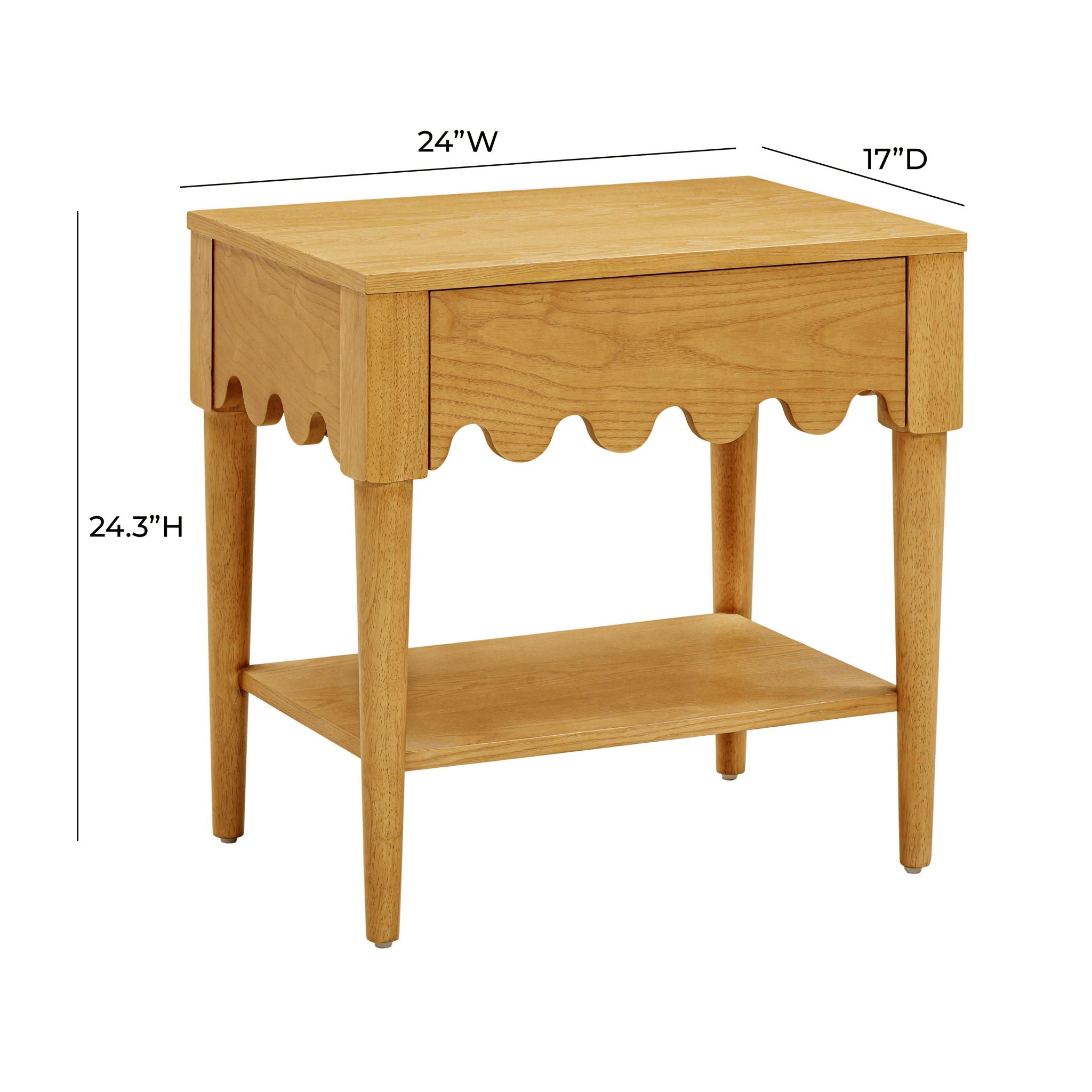 Oodle - Nightstand - Natural Ash