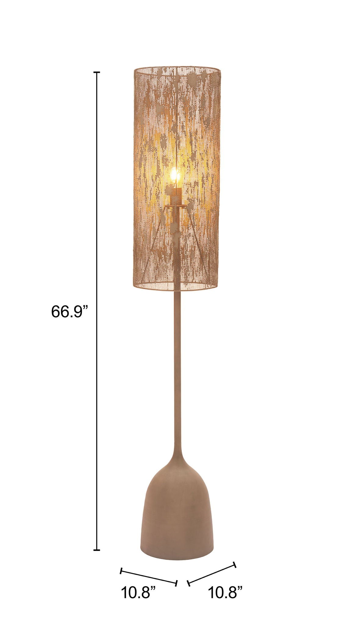 Buff - Floor Lamp - Taupe