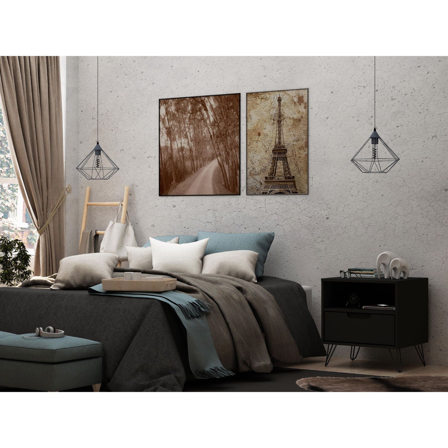 Rockefeller - Nightstand With 1 Drawer