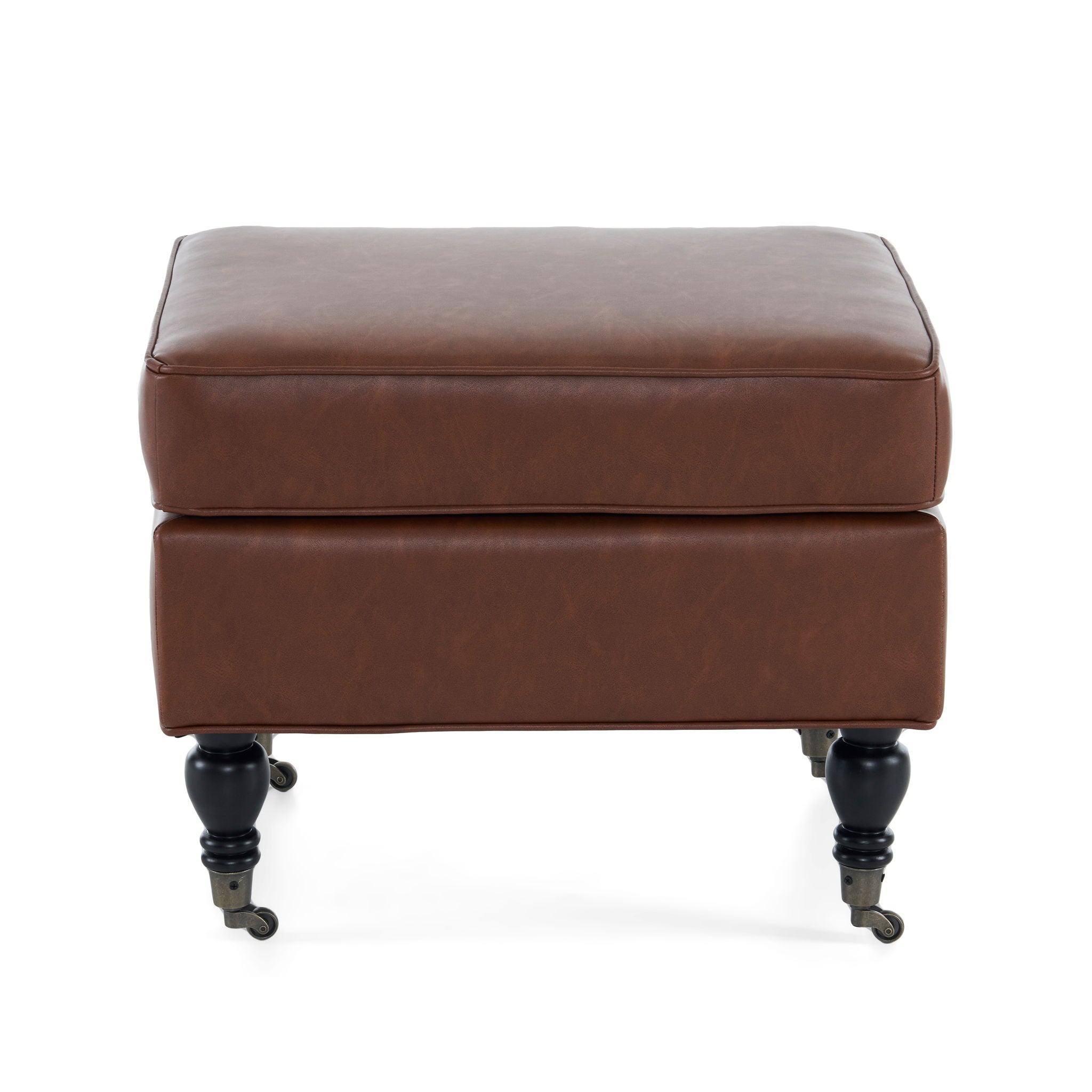 Ottoman, Square Design - Brown