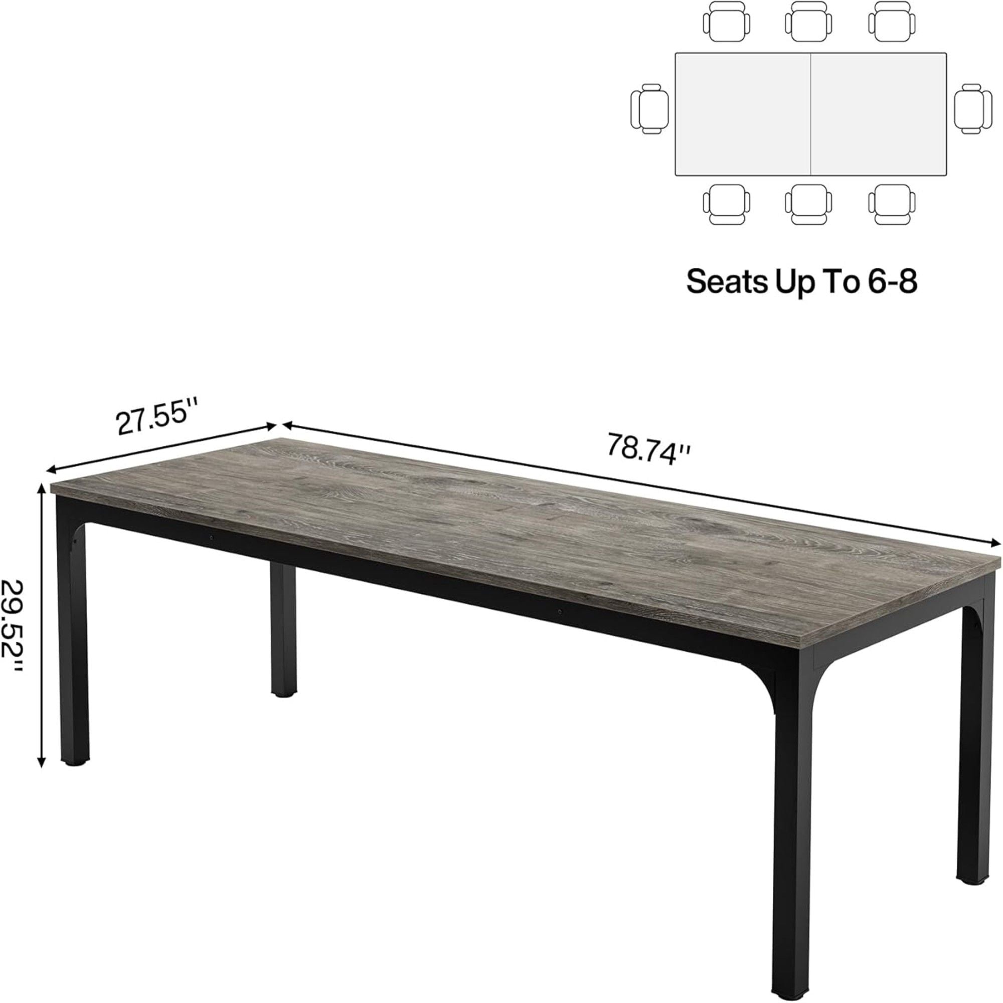Rectangle Dining Table For 6 - 8 People