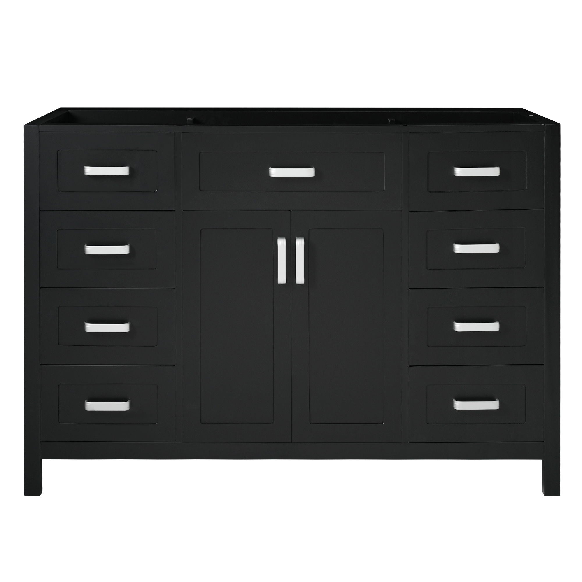 Bathroom Vanity Cabinet Only With 2 Soft Close Doors And 8 Drawers