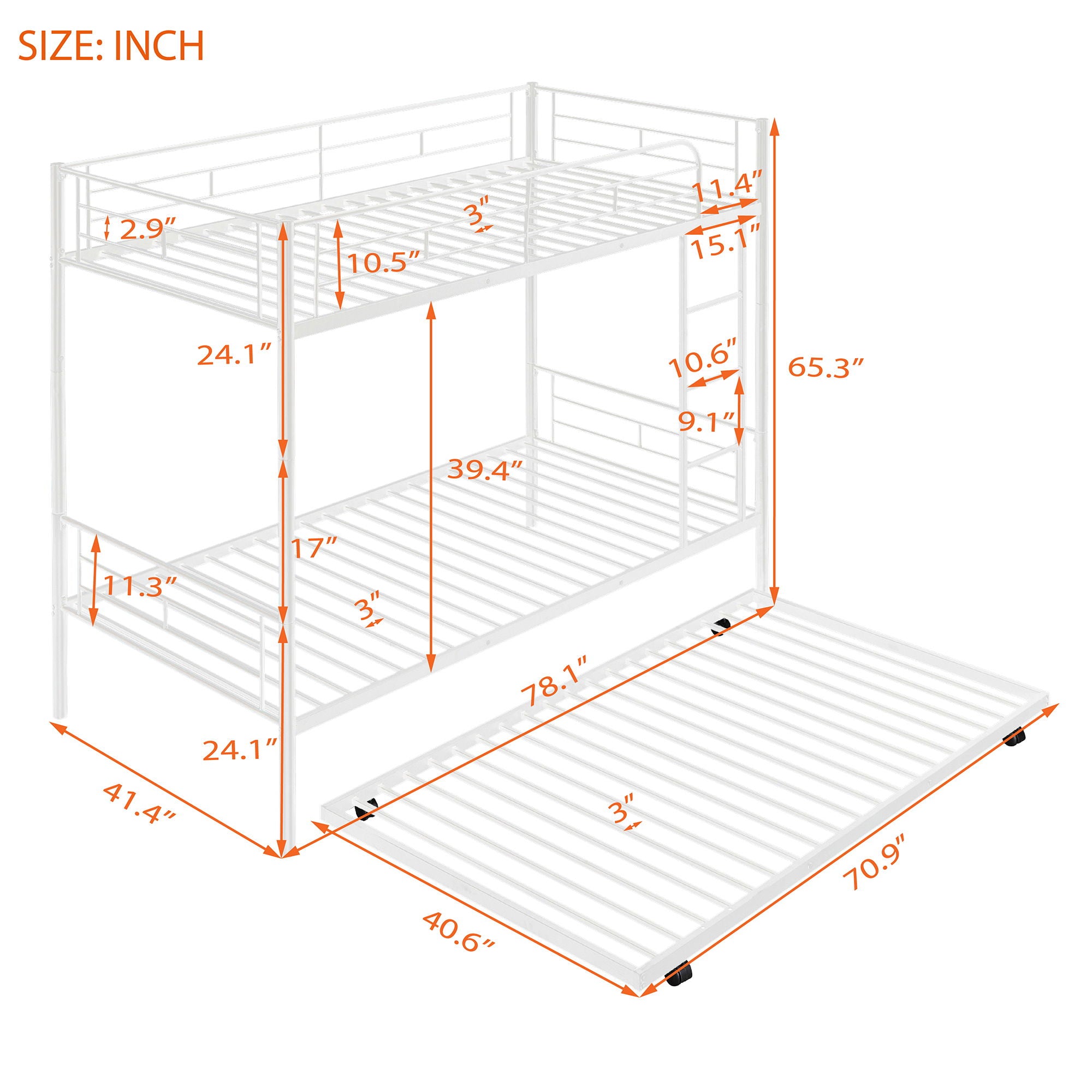 Steel Construction Bunk Bed