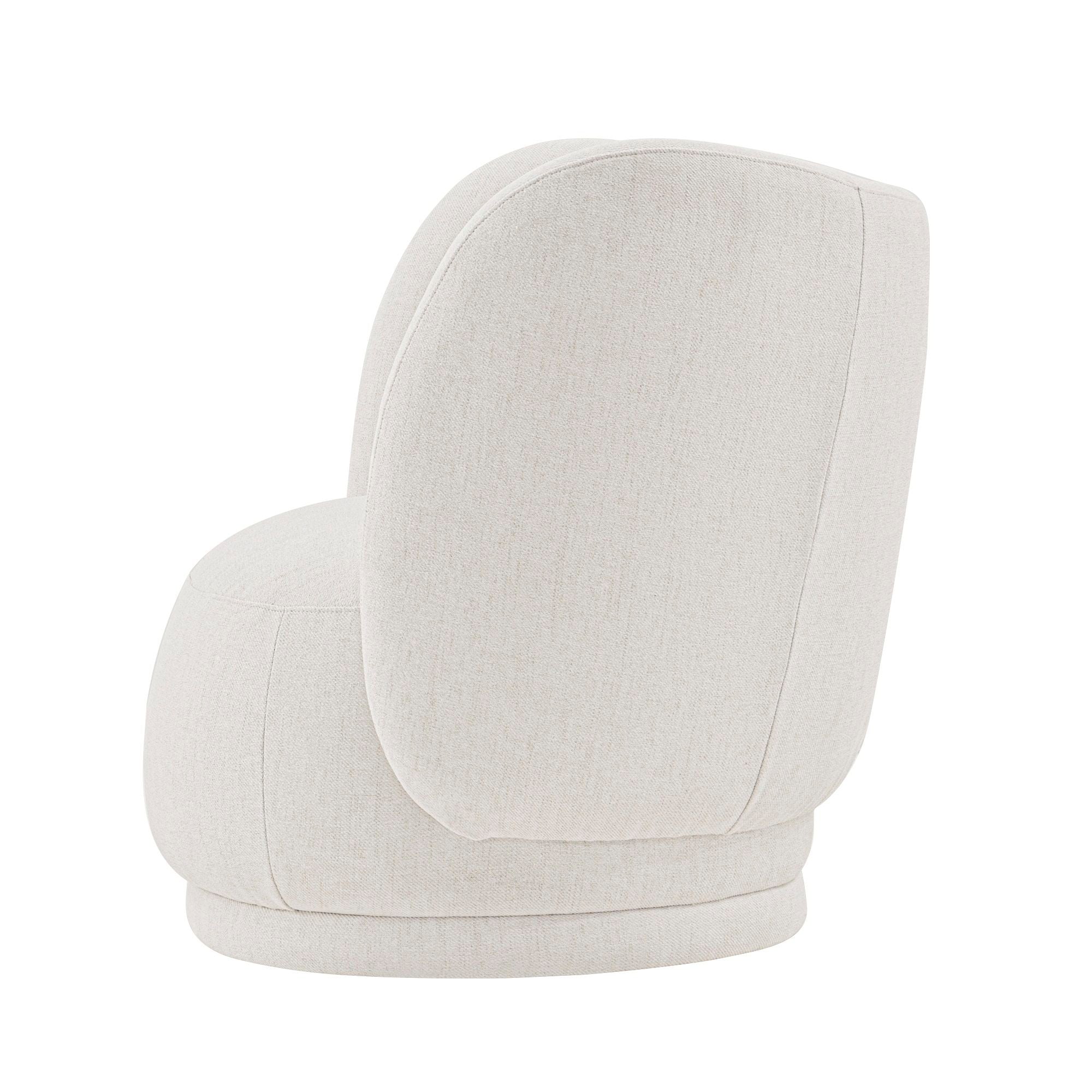 Weave - Accent Chair With Pillow, Comfortable Seating For Living Room - Cream