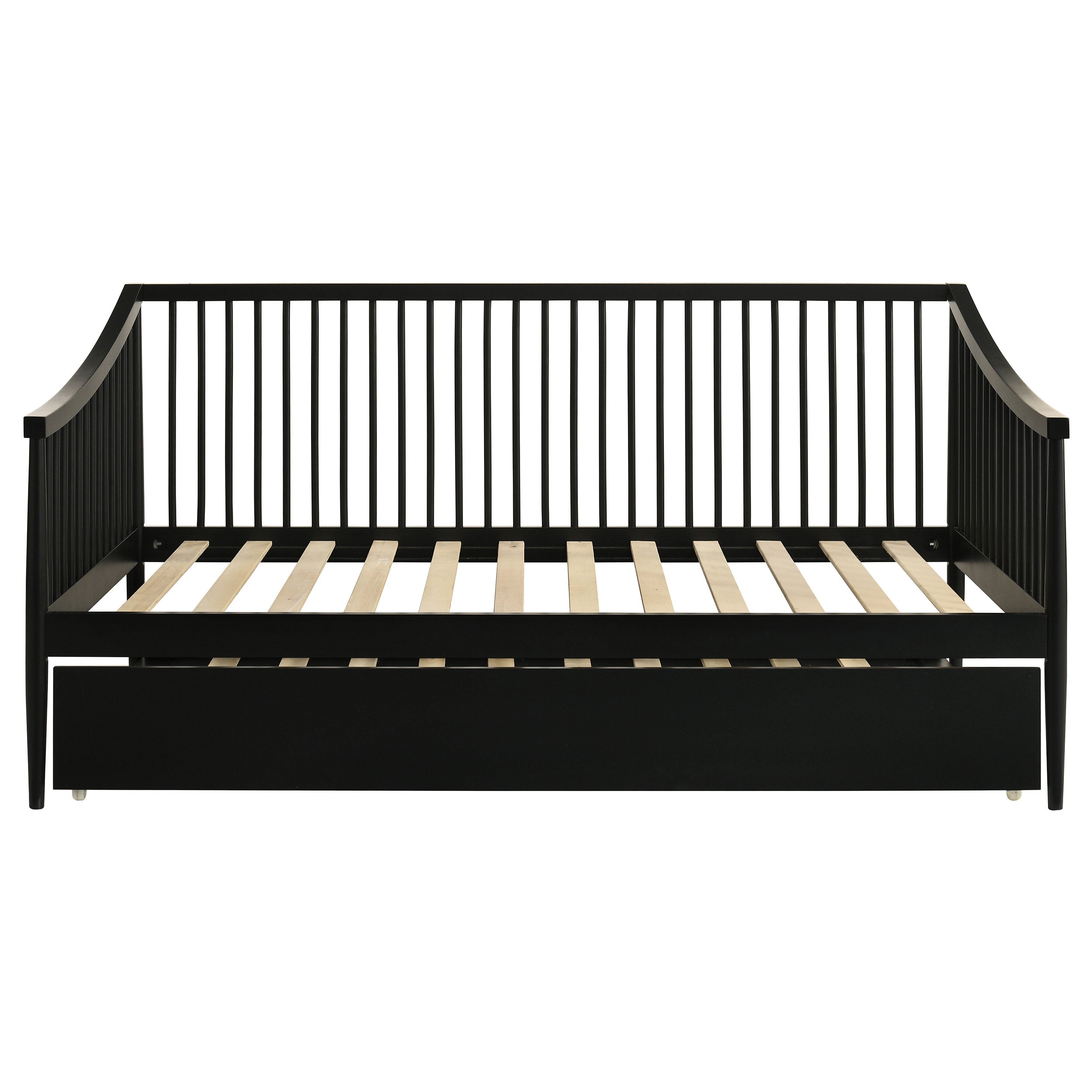 Delgado Windsor Twin Wood Daybed with Trundle Black-