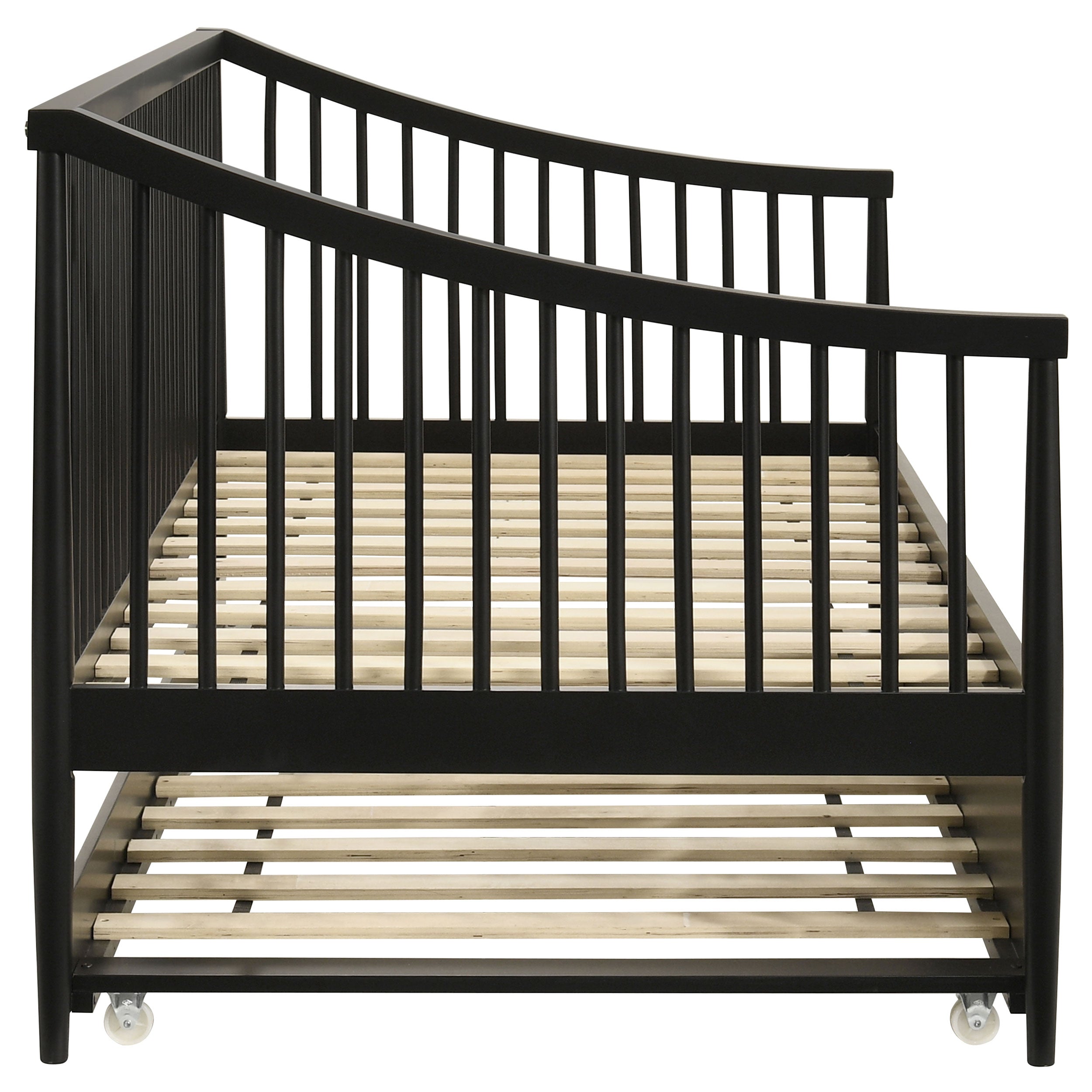 Delgado Windsor Twin Wood Daybed with Trundle Black-