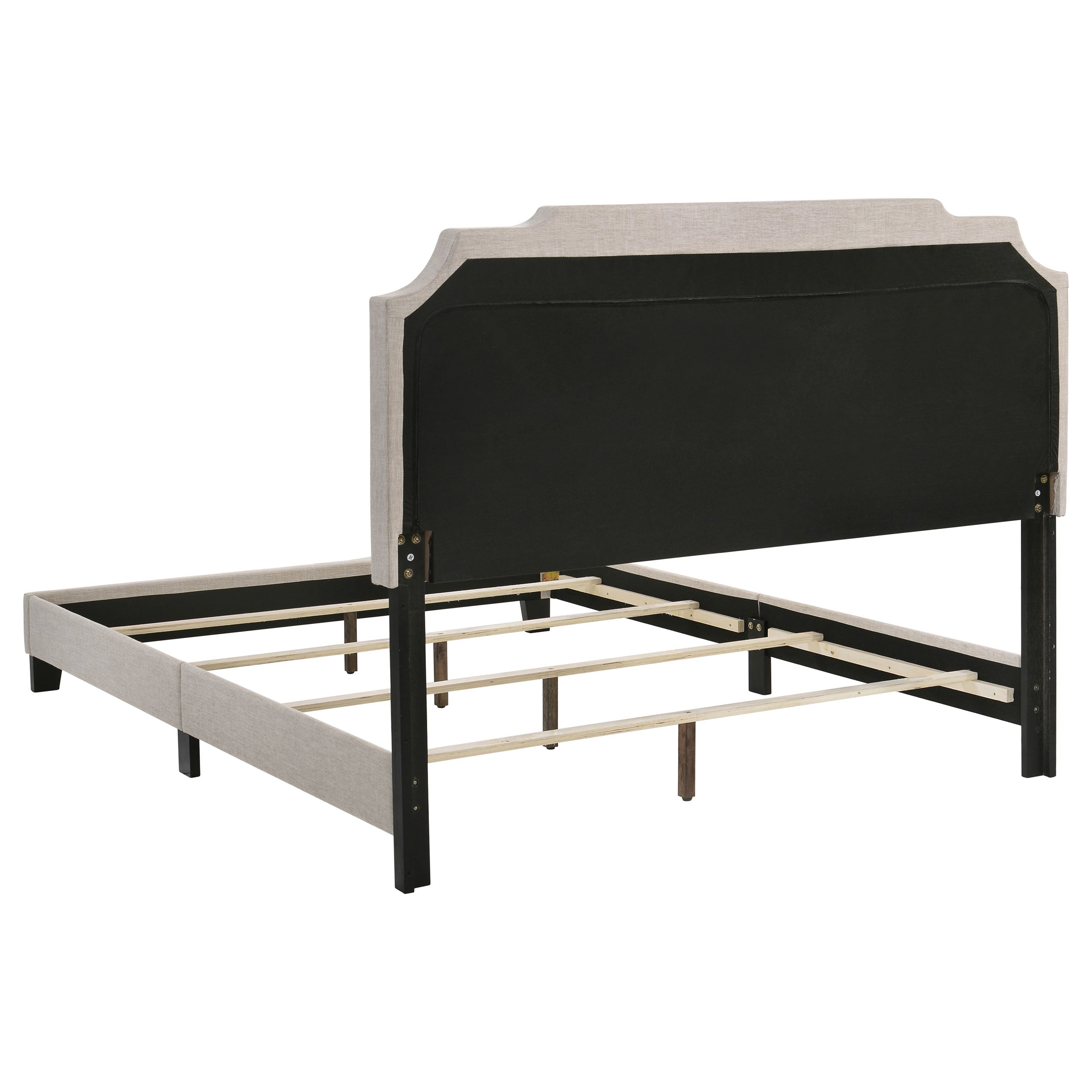 Tamarac Upholstered Full Panel Bed Beige-CoasterEveryday