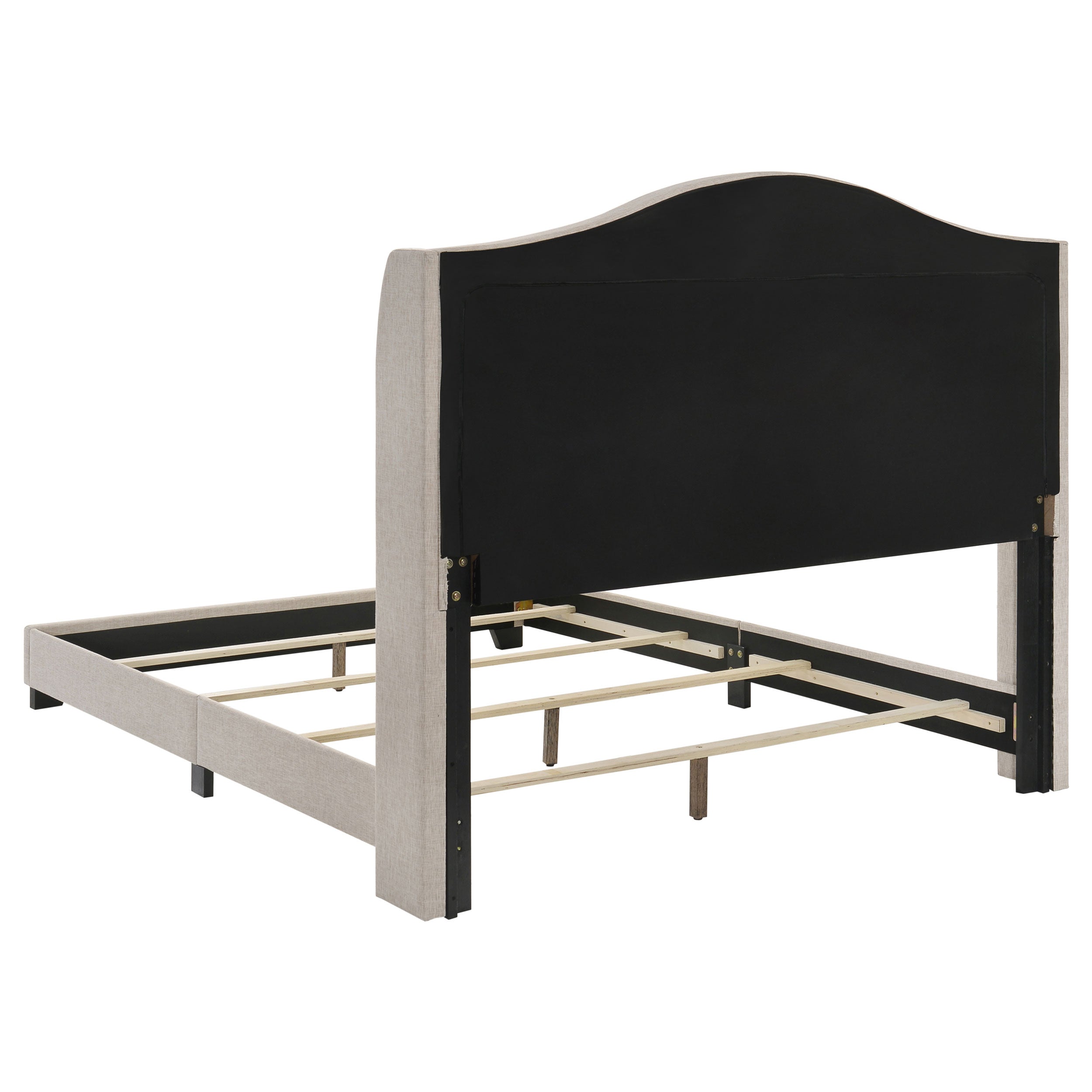 Sonoma Upholstered Full Wingback Bed Beige-CoasterEssence