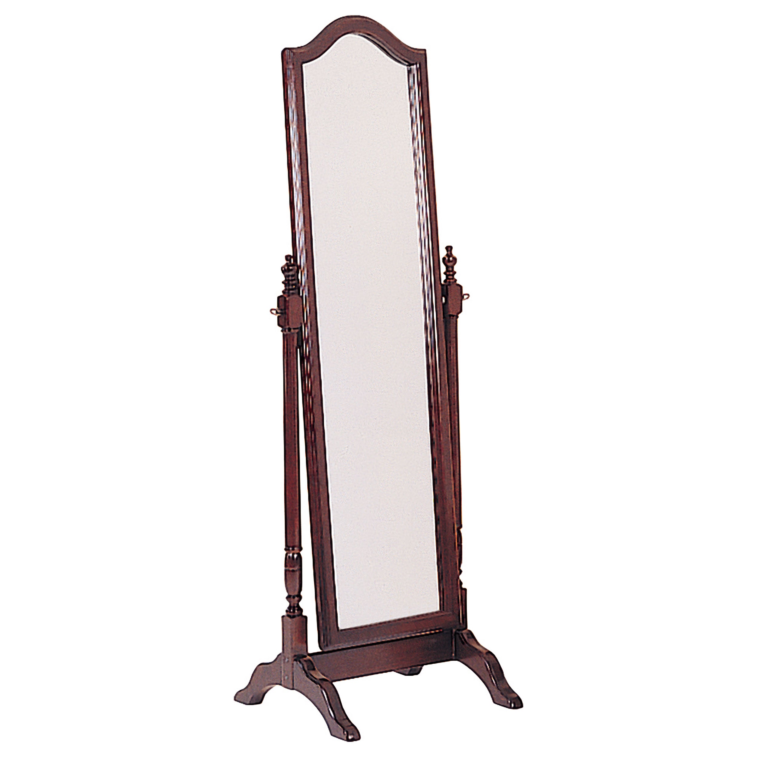 Cabot Wood Adjustable Full Length Cheval Mirror Merlot-CoasterEveryday