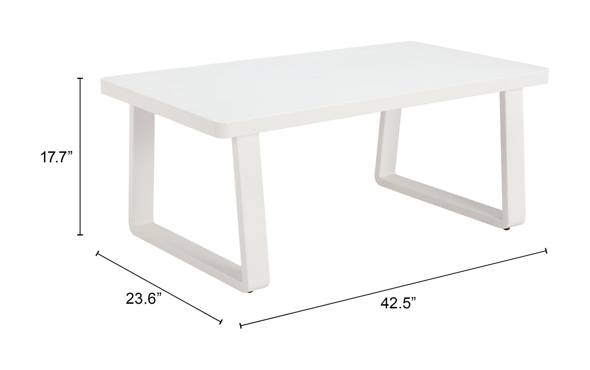 Welt - Outdoor Coffee Table - White