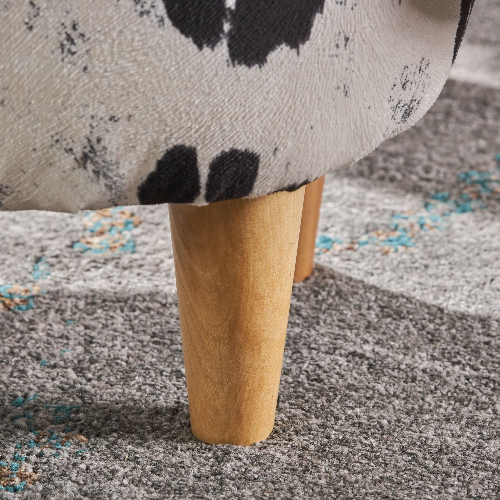 Cow Shaped Ottoman Footstool