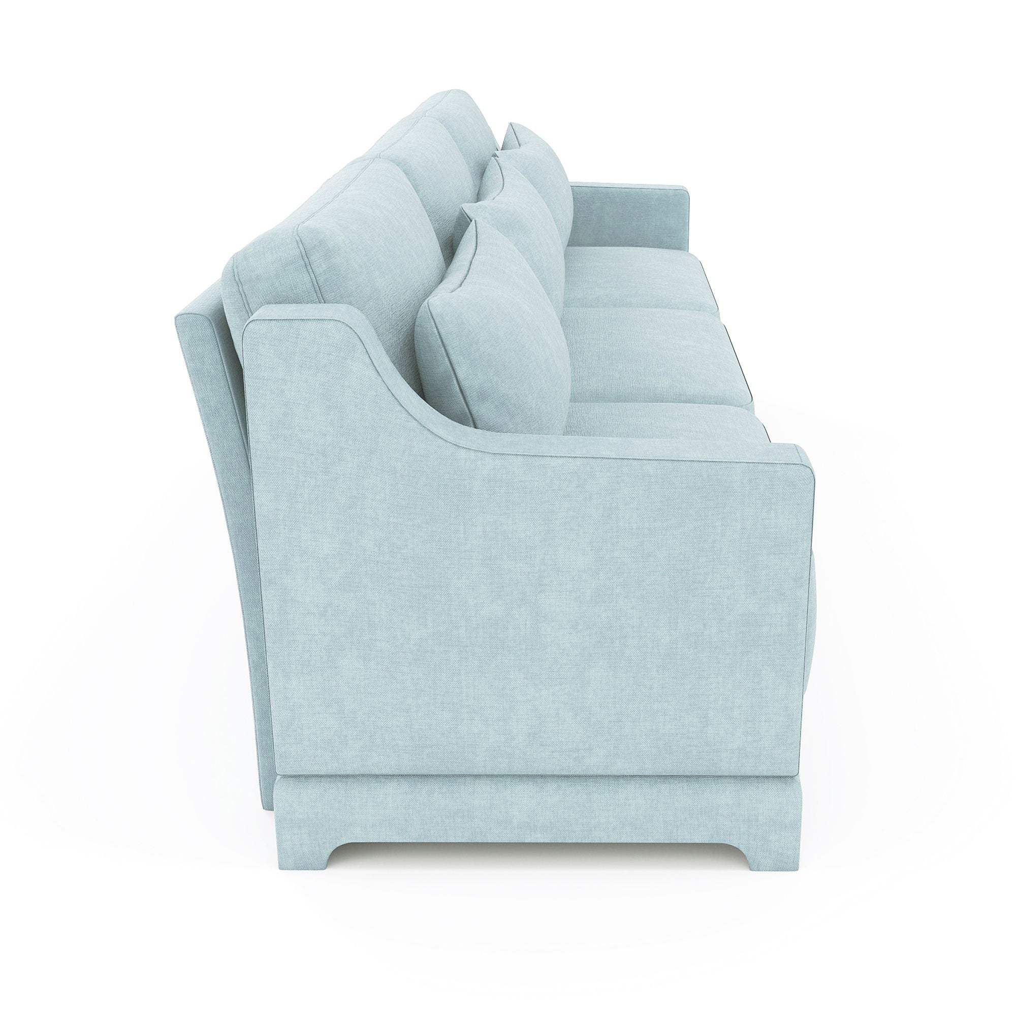 Elegant Sofa With Ergonomic Design And Lumbar Pillows