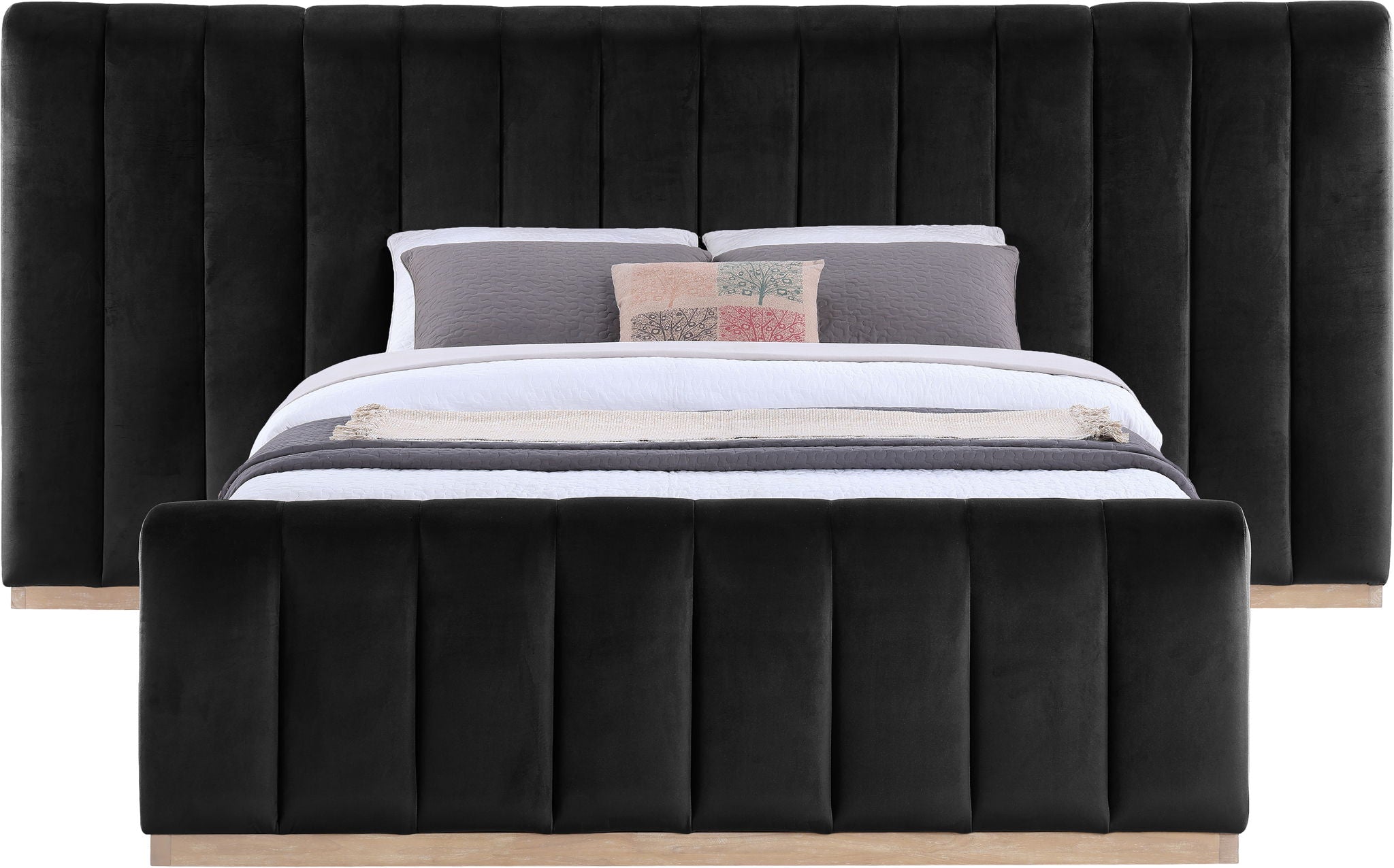 Amara - Velvet Upholstered Bed