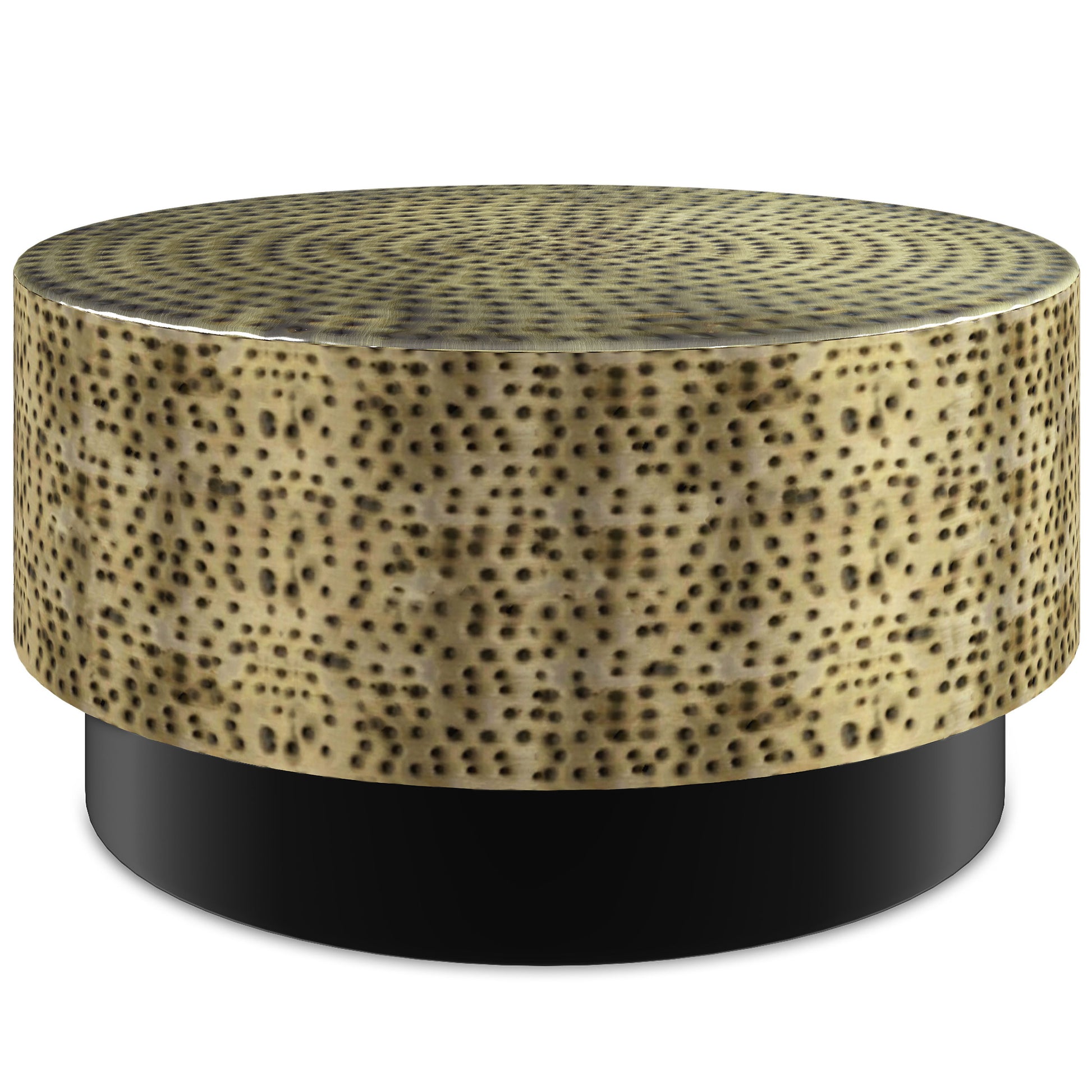 Montrose - Metal Coffee Table - Antique Gold / Black - Best Buy Furniture