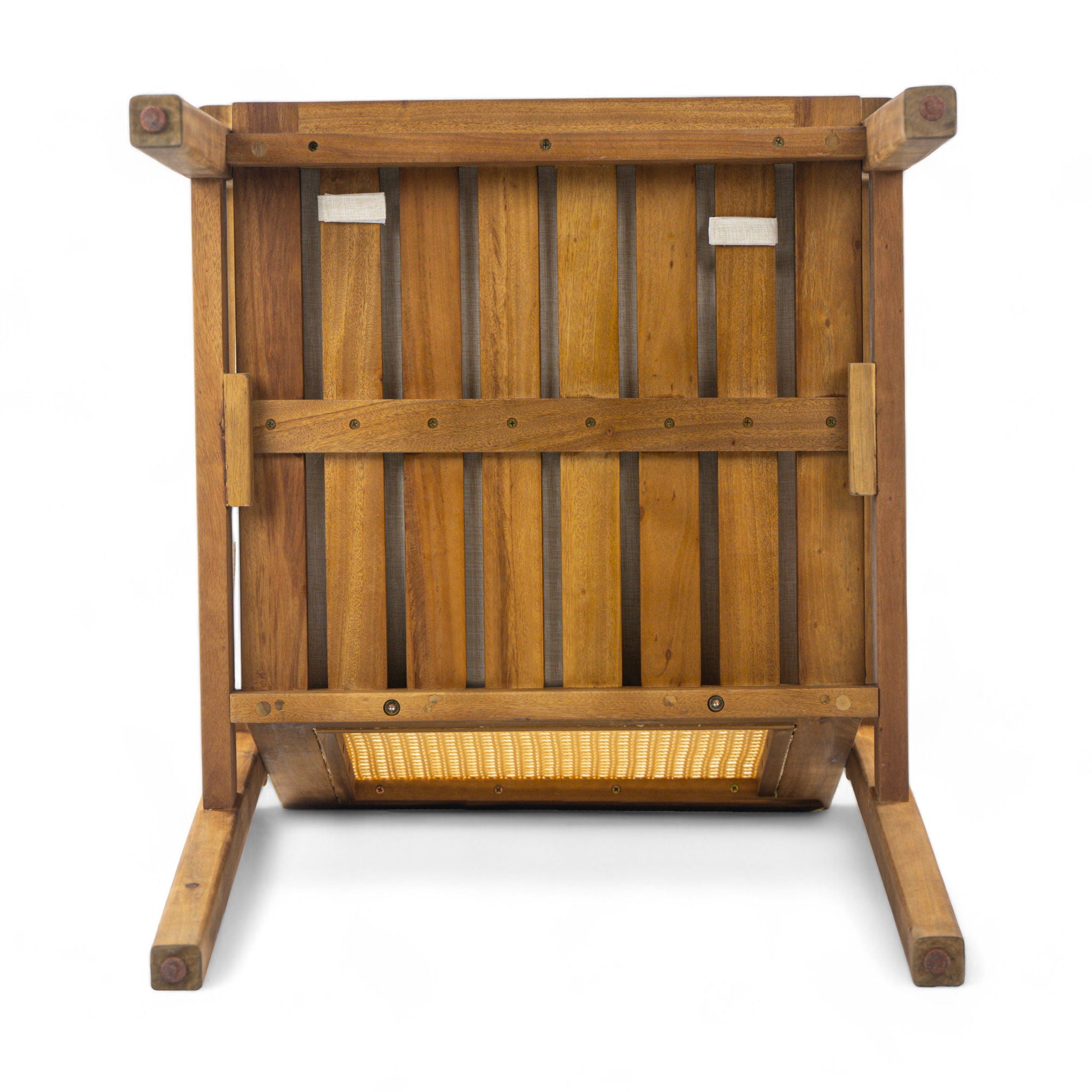 Preston - Outdoor Dining Chair With Cushion (Set of 2) - Teak / Beige